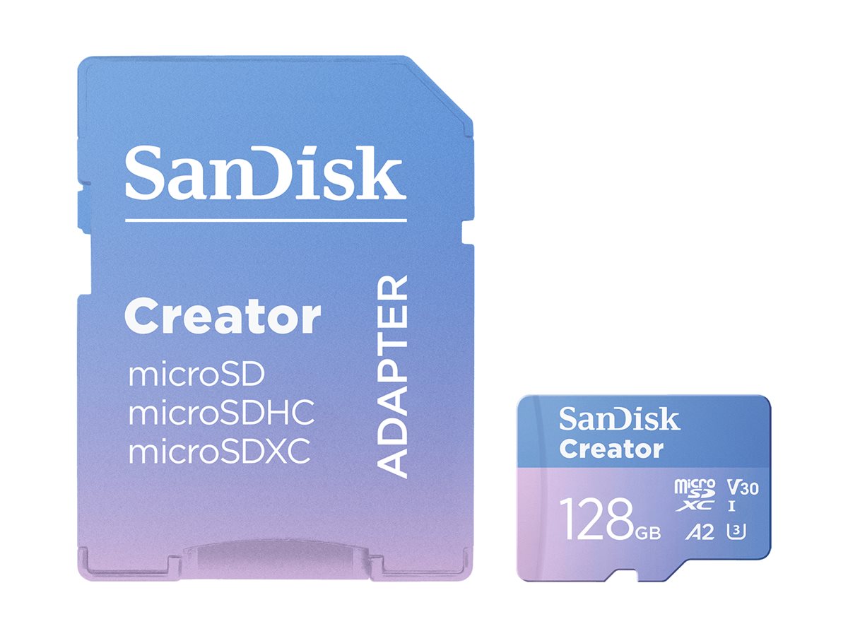 SanDisk Creator | sdsqxaa-128g-gn6ms | Flash-Speicherkarte (microSDXC-an-SD-Adapter inbegriffen)