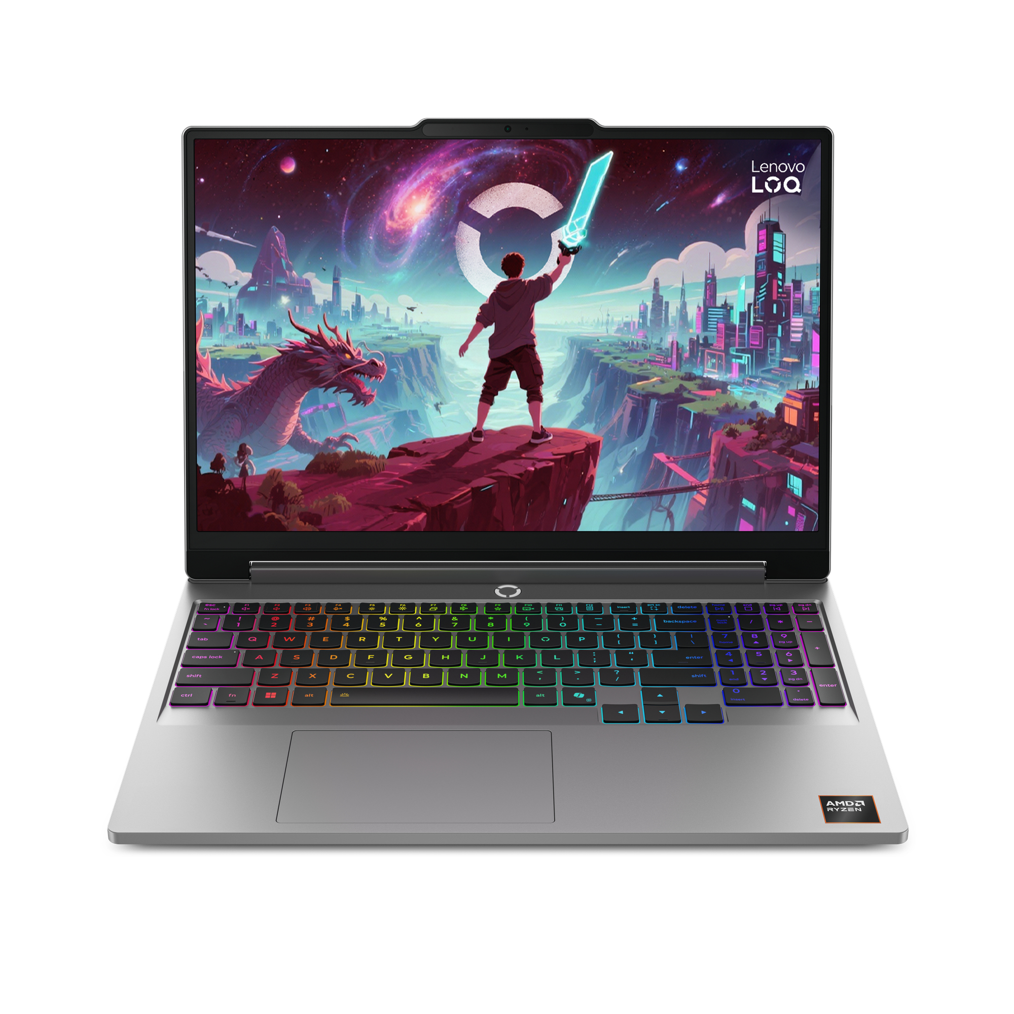 Lenovo LOQ 15AHP11 AMD Ryzen™ 7 250 Laptop 38,9 cm (15.3") WUXGA 16 GB DDR5-SDRAM 512 GB SSD NVIDIA GeForce RTX 5060 Wi-Fi 6 (802.11ax) Windows 11 Home Grau Deutsch