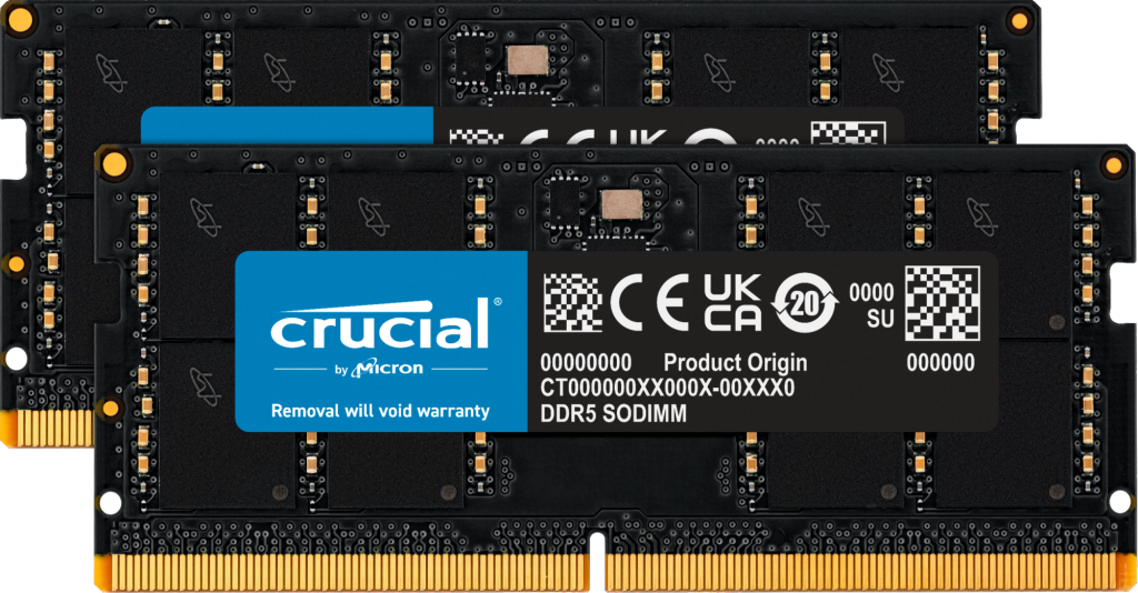 Crucial SO-DIMM 64GB Kit | ct2k32g48c40s5 | DDR5-4800 - 2RX8