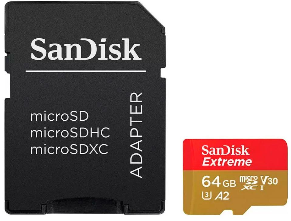SanDisk Extreme PLUS | sdsqxbu-064g-gn6ma | Flash-Speicherkarte (microSDXC-an-SD-Adapter inbegriffen)