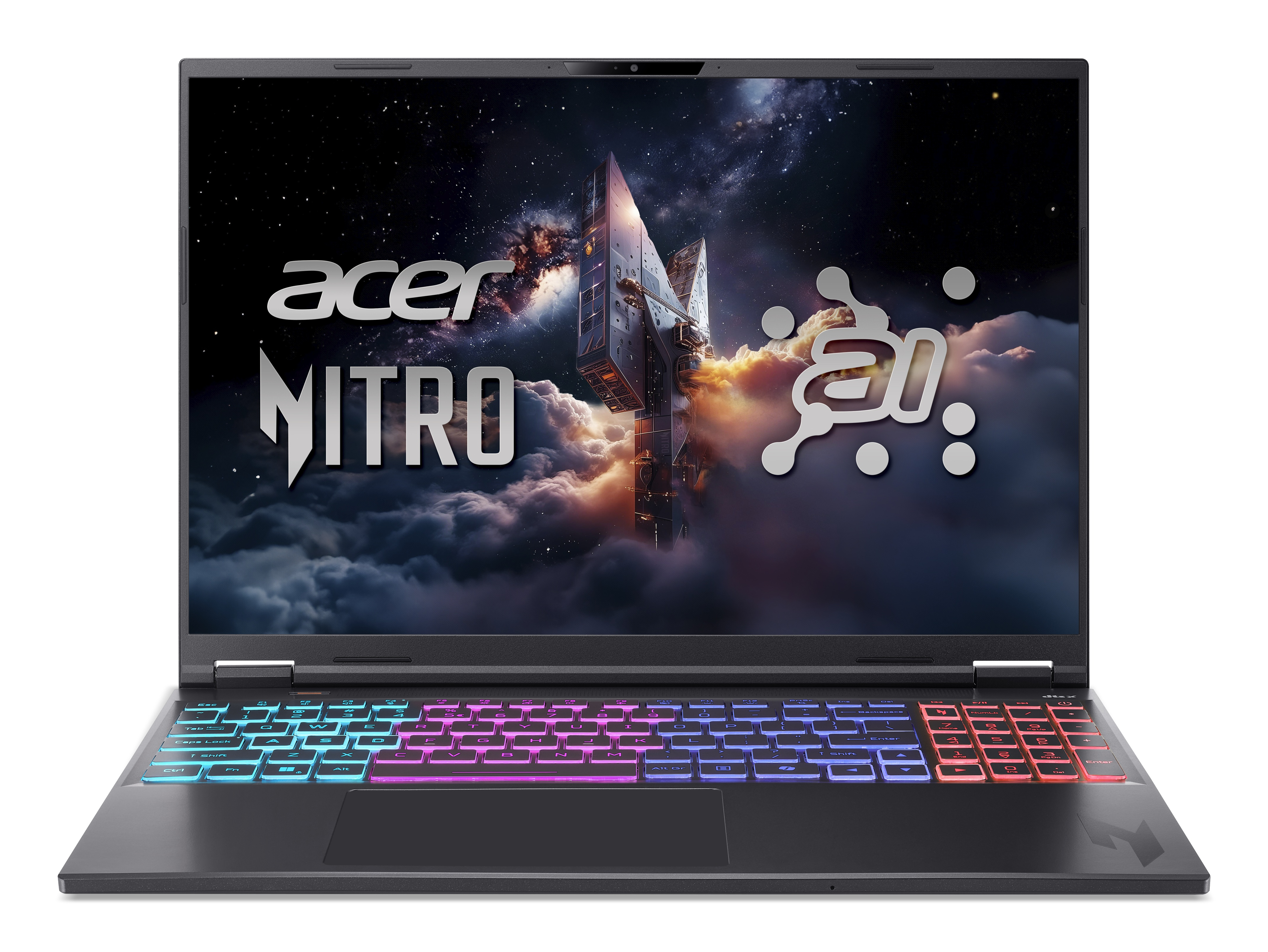 Acer Nitro 16S AI AN16S-61-R5MK Copilot+ PC AMD Ryzen AI 9 365 Laptop 40.6 cm (16") WQXGA 32 GB DDR5-SDRAM 2 TB SSD NVIDIA GeForce RTX 5070 Ti Wi-Fi 6E (802.11ax) Windows 11 Home Black QWERTZ German