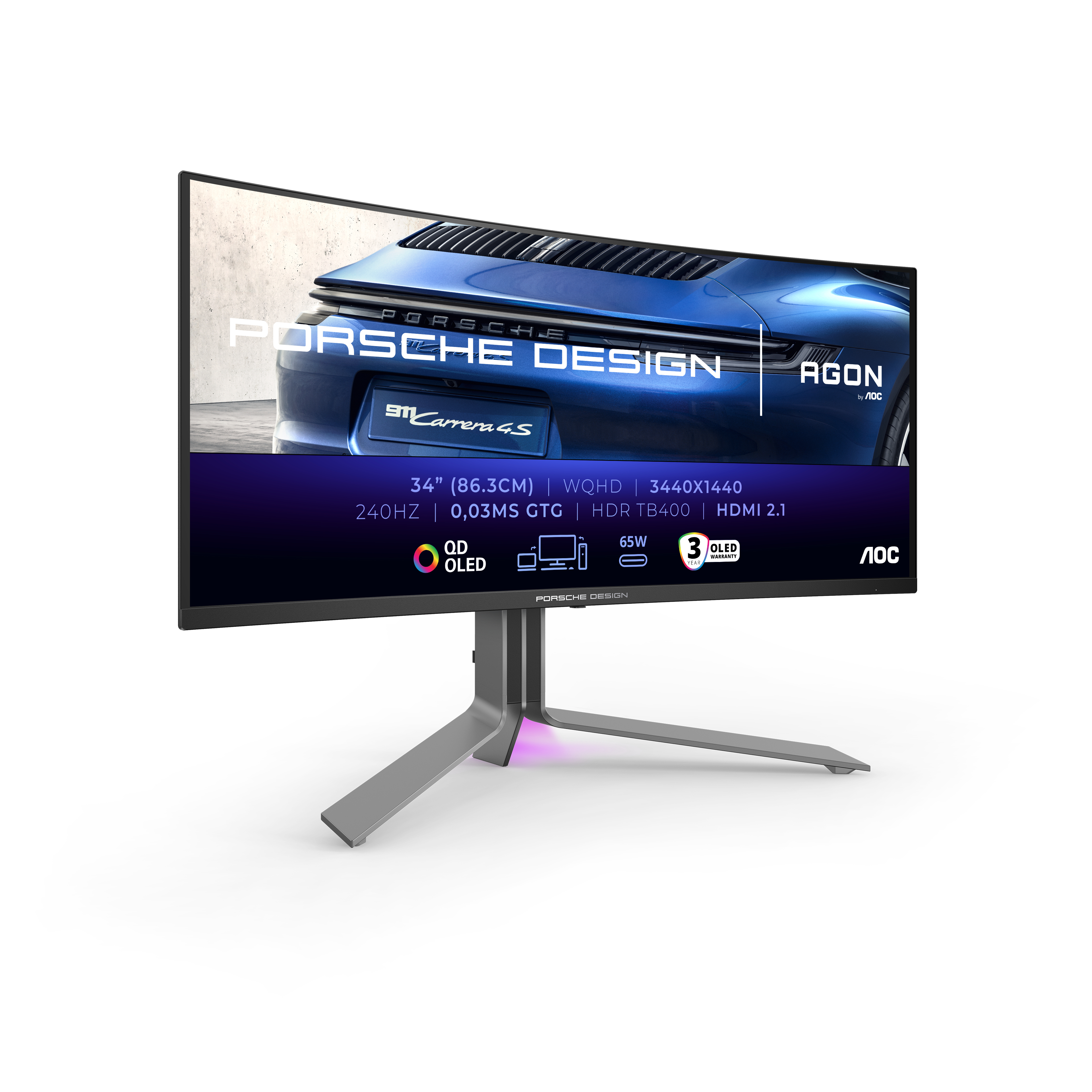 AOC AGON PRO PD34 Porsche Design | pd34 | OLED-Monitor - Gaming