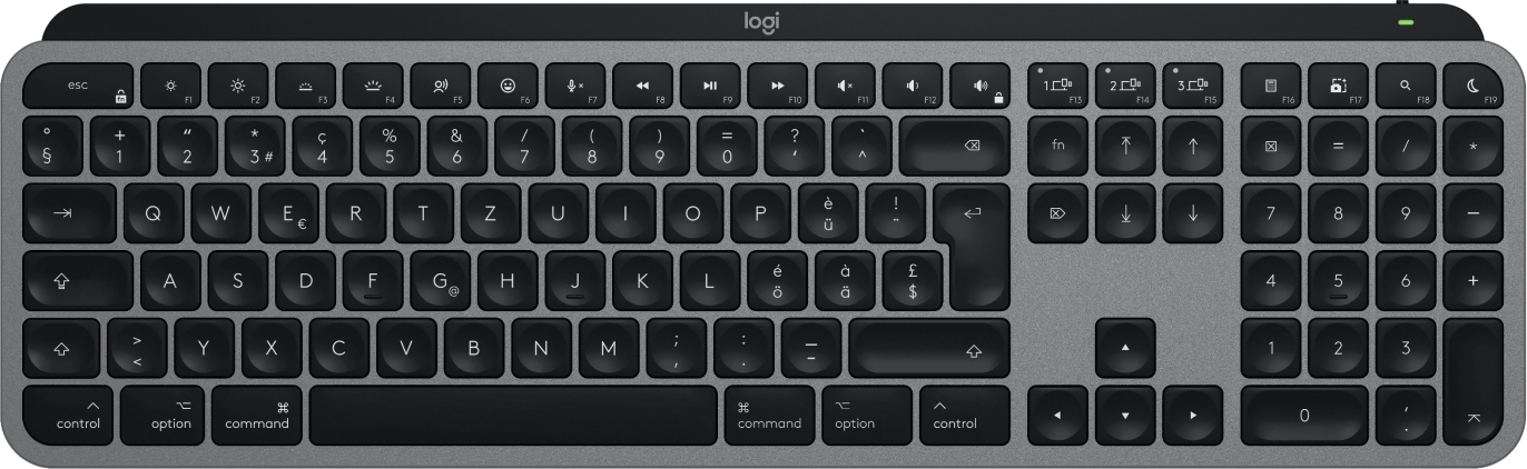 Logitech Master Series MX Keys S for Mac | 920-011627 | Tastatur