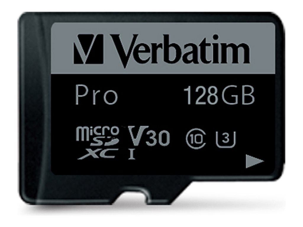Verbatim PRO | 47044 | Flash-Speicherkarte (microSDXC-an-SD-Adapter