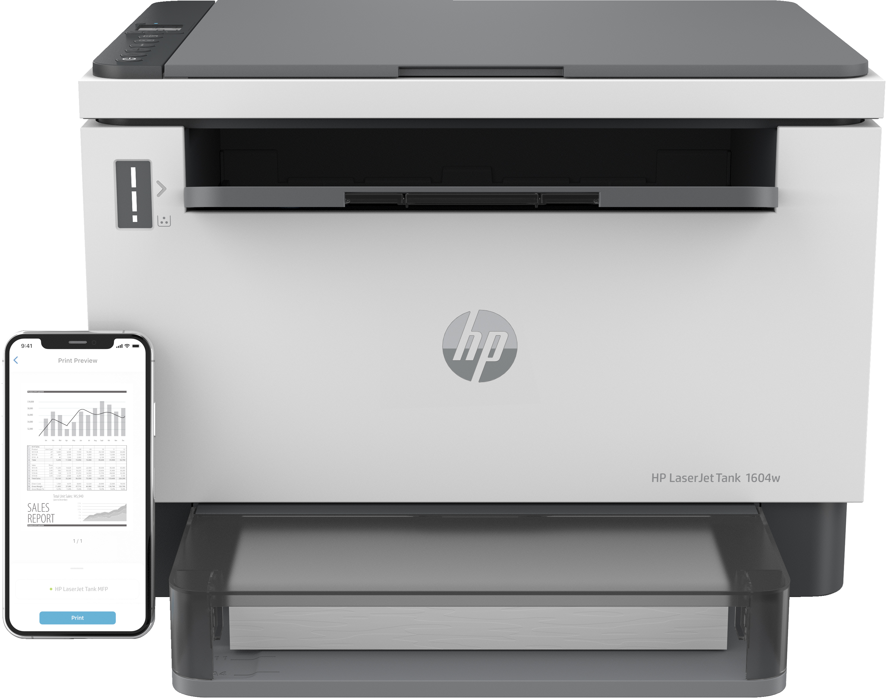 HP LaserJet Tank MFP 1604w Drucker | 381l0a#b19 | Schwarzweiß - Drucker für Kleine & mittelständische Unterne