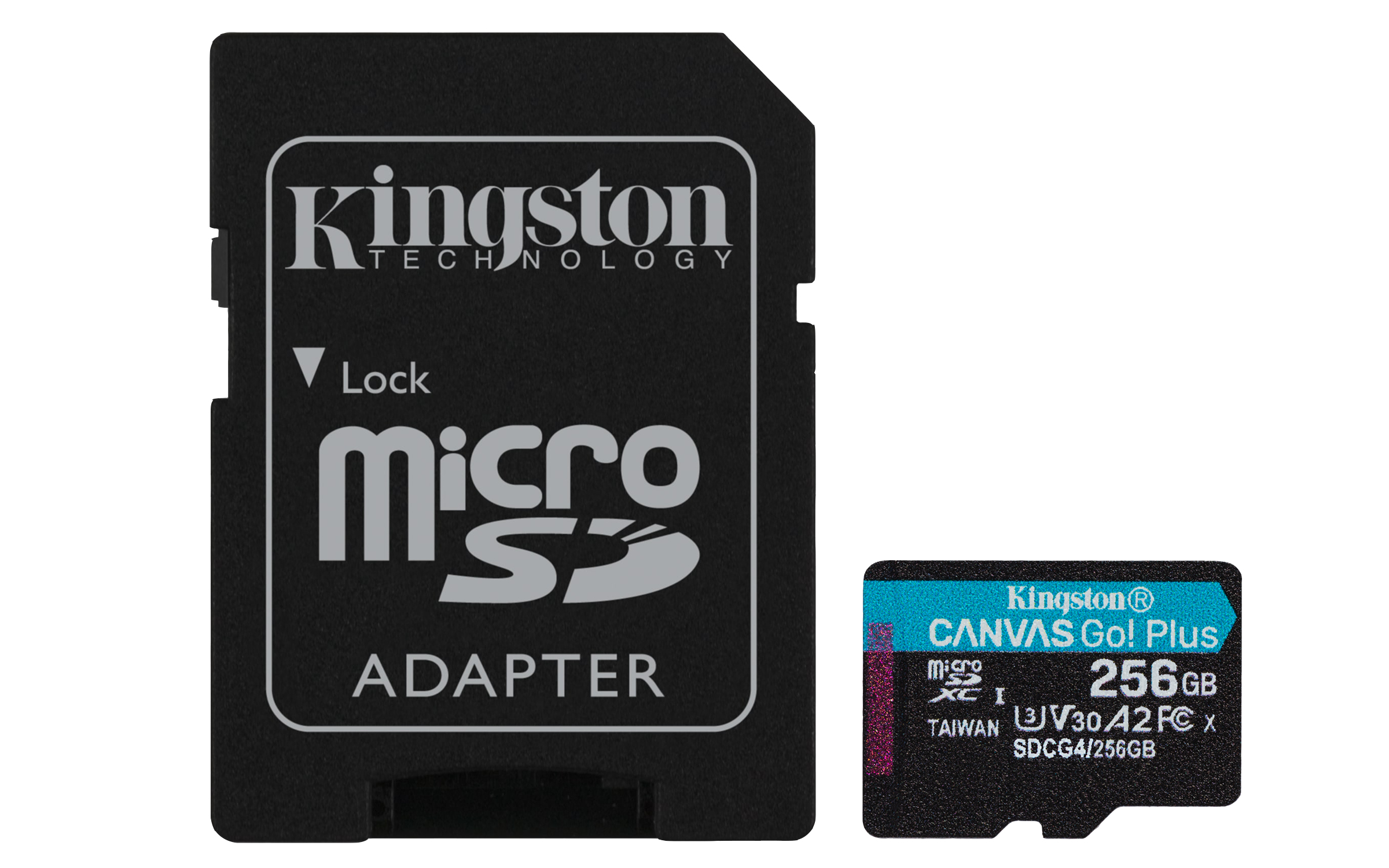 Kingston Canvas Go! Plus | sdcg4/256gb | Flash-Speicherkarte (microSDXC-an-SD-Adapter inbegriffen)