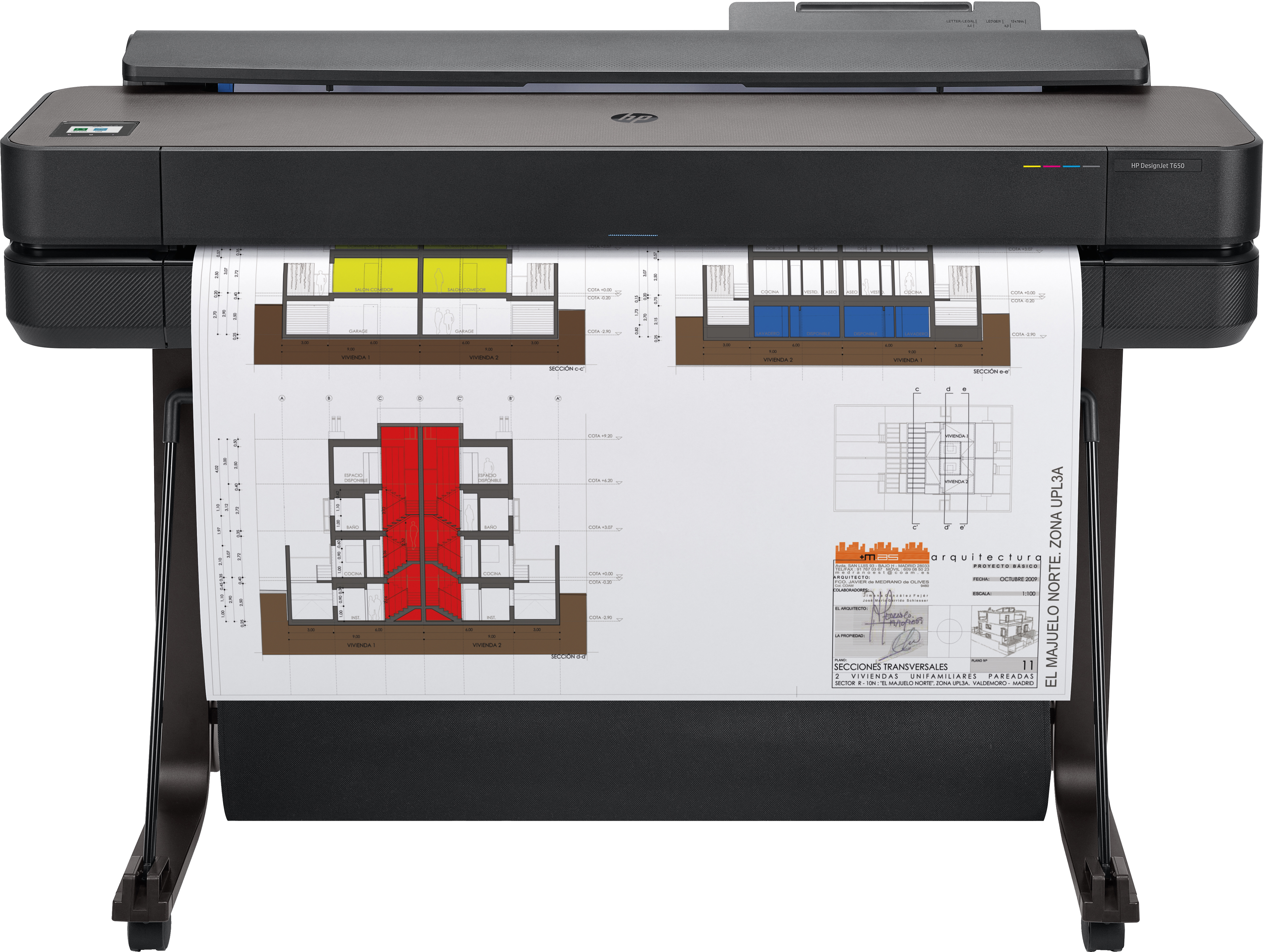 HP Designjet T650 36-Zoll-Drucker 2025 Edition | 5hb10d | Thermal Inkjet - 2400 x 1200 DPI