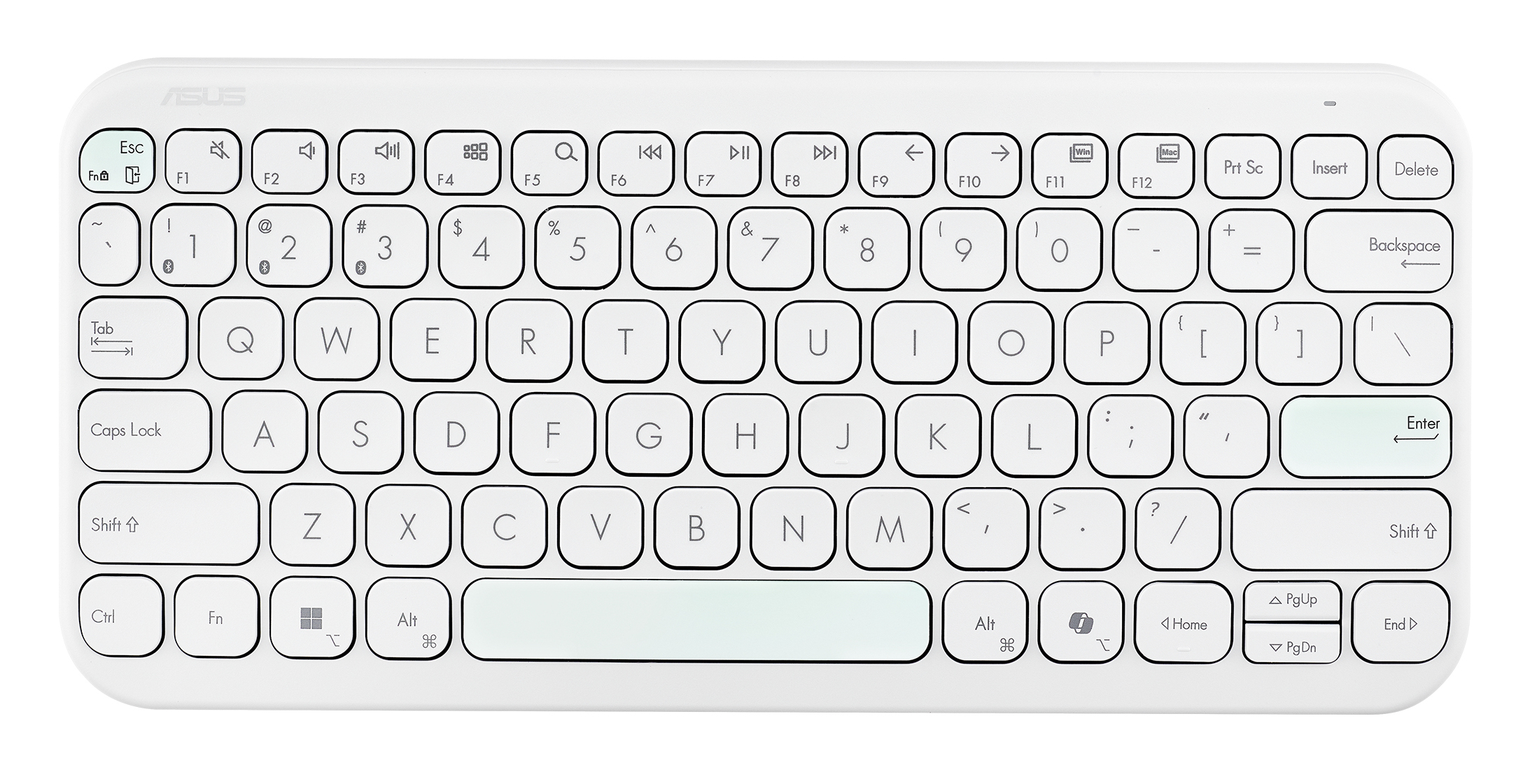 ASUS Marshmallow Keyboard KW100 | 90xb0880-bkb4h0 | 75% - Kabellos