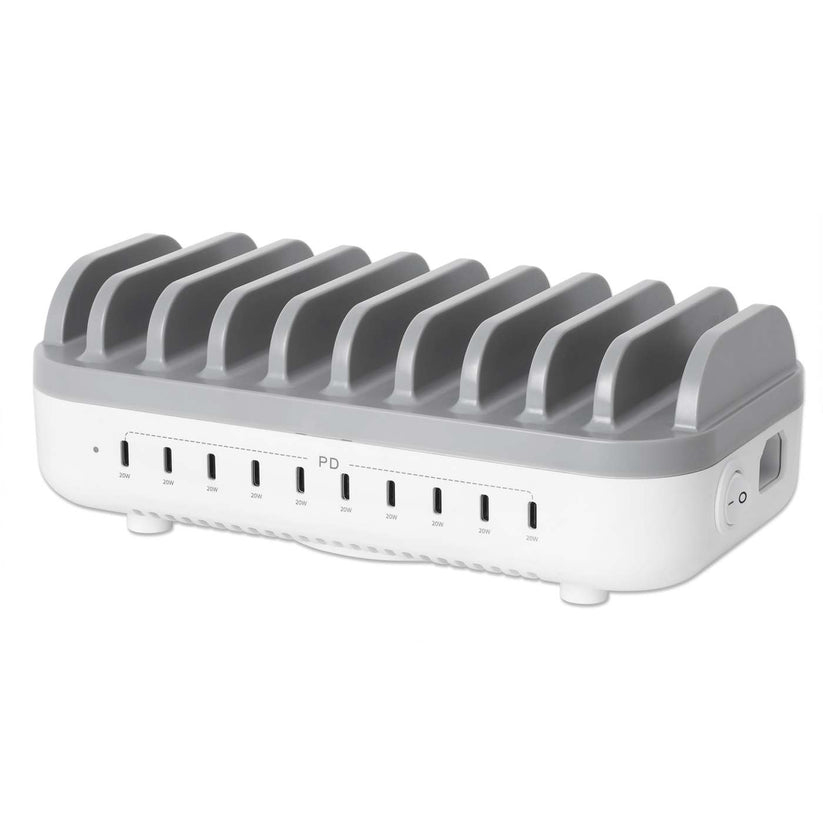 Manhattan 10-Port USB-Power Delivery-Ladestation 200W Image