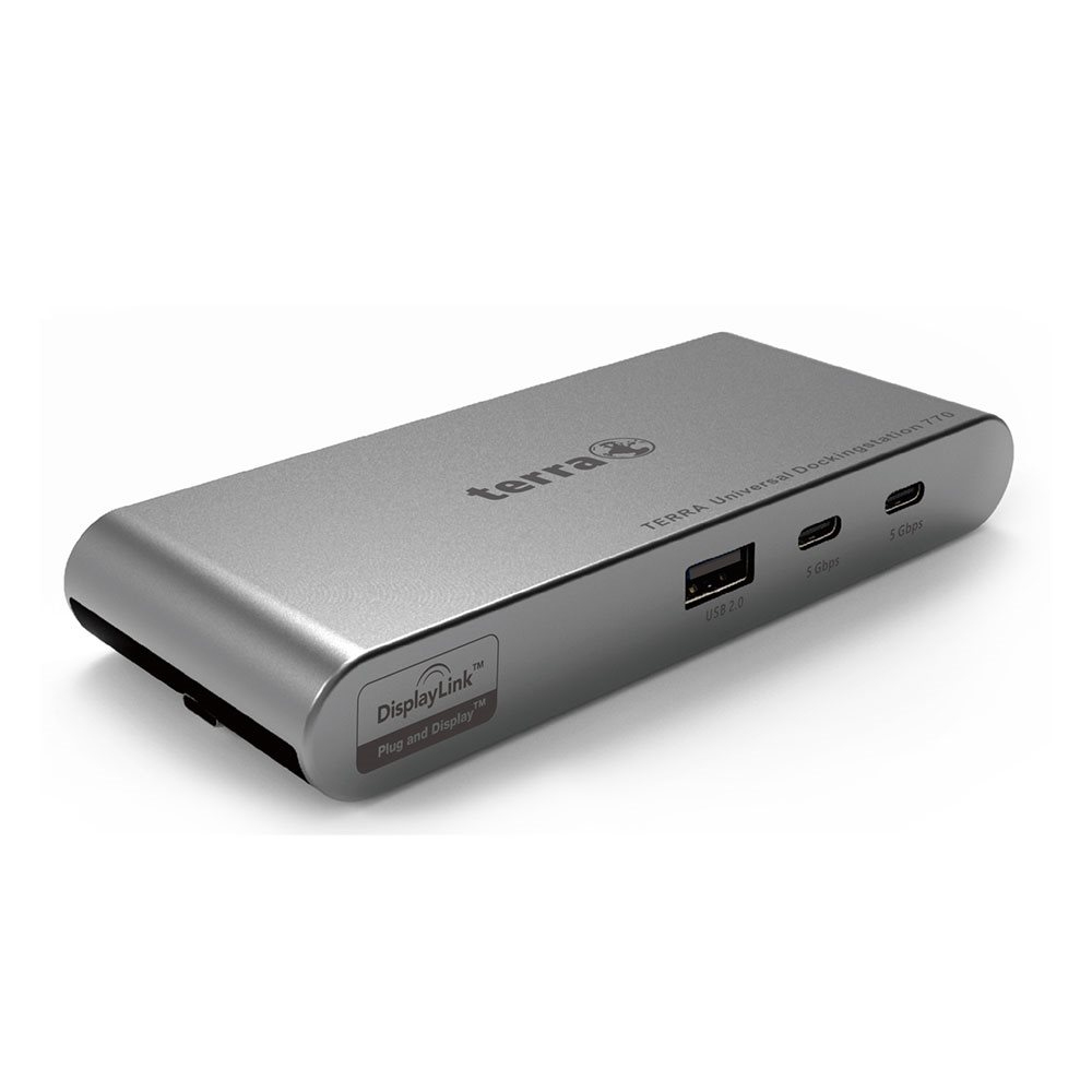 TERRA 1480459 laptop dock/port replicator Wired USB 3.2 Gen 2 (3.1 Gen 2) Type-C Light grey, Dark Grey