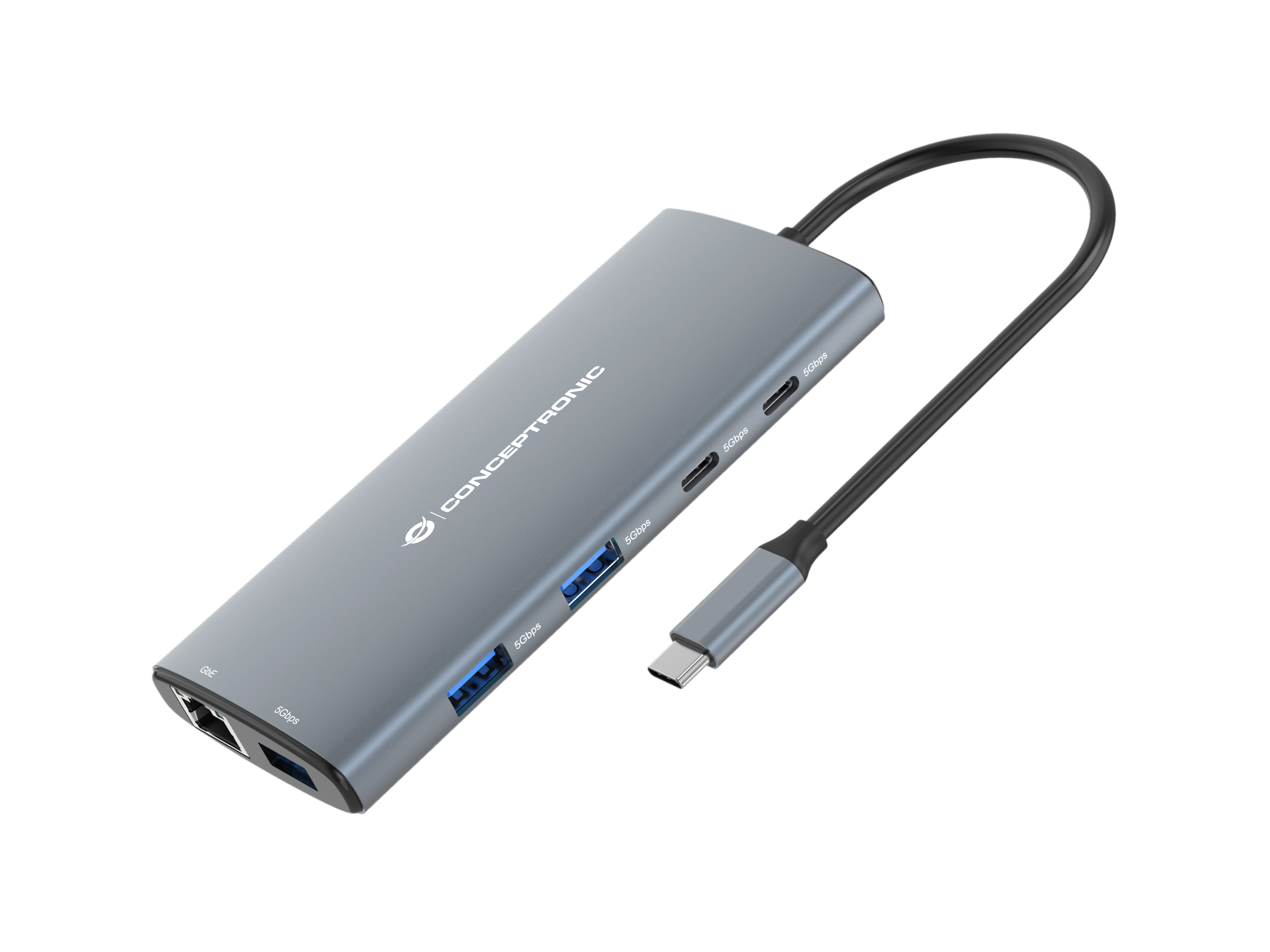 Conceptronic DONN06G 10-in-1 USB 3.2 Gen 1 Dockingstation | donn06g | HDMI - 100W USB PD