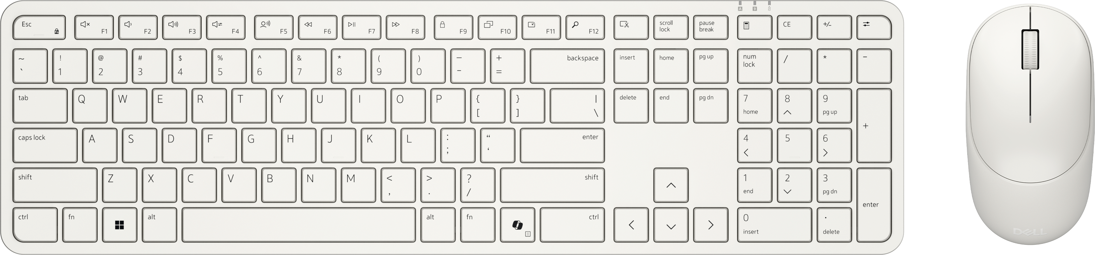 Dell Pro 5 KM526 | km526-lt-int | Tastatur-und-Maus-Set - full size