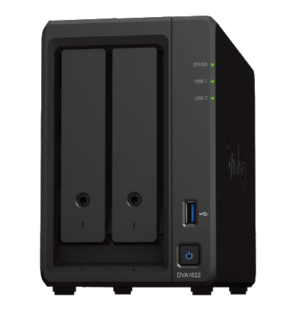Synology Deep Learning NVR DVA1622 16-Kanal | dva1622 | Netzwerk-Videorecorder