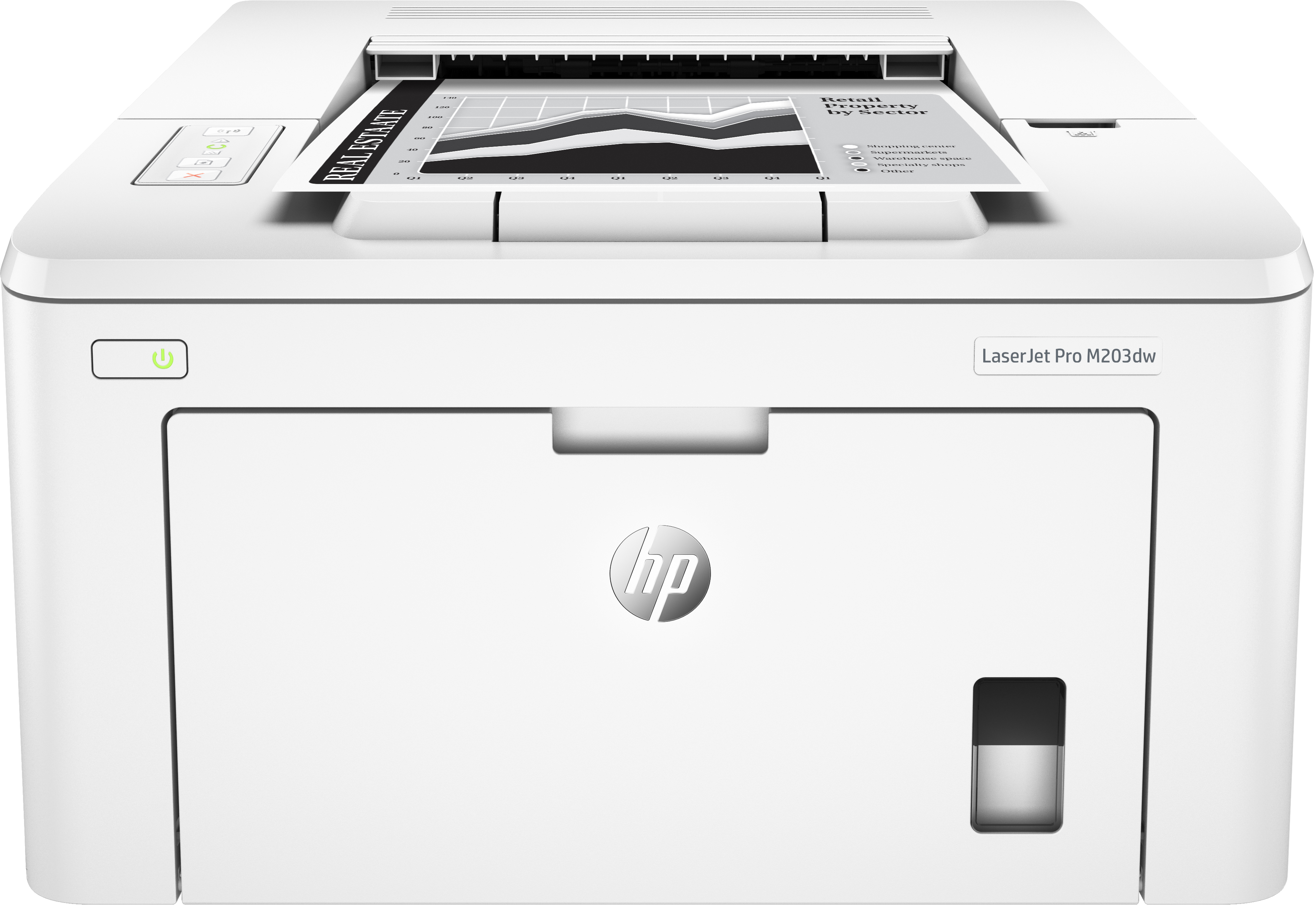HP LaserJet Pro M203dw Wireless Schwarzweiß Drucker | g3q47a#b19 | Duplex - Laser
