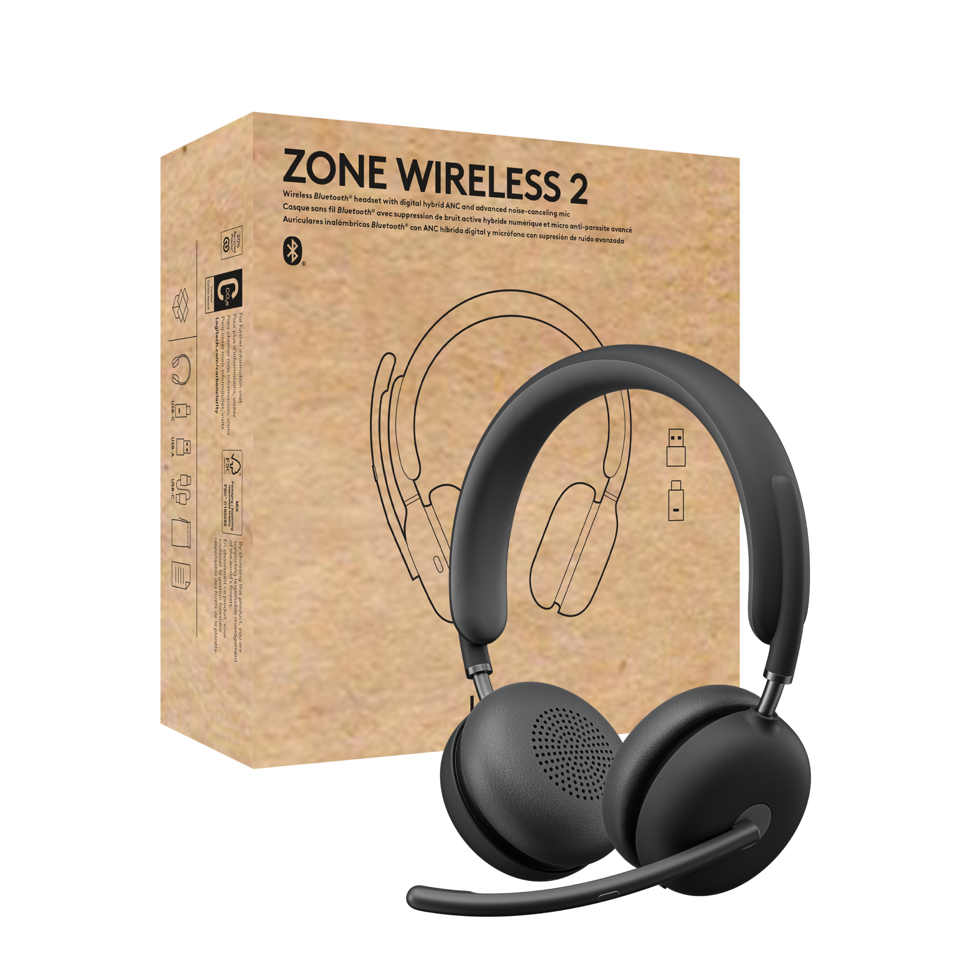 Logitech Zone Wireless 2 Teams inkl. Adapter | 981-001152 |