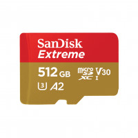 Image of SanDisk Extreme - Flash-Speicherkarte (microSDXC-an-SD-Adapter inbegriffen)