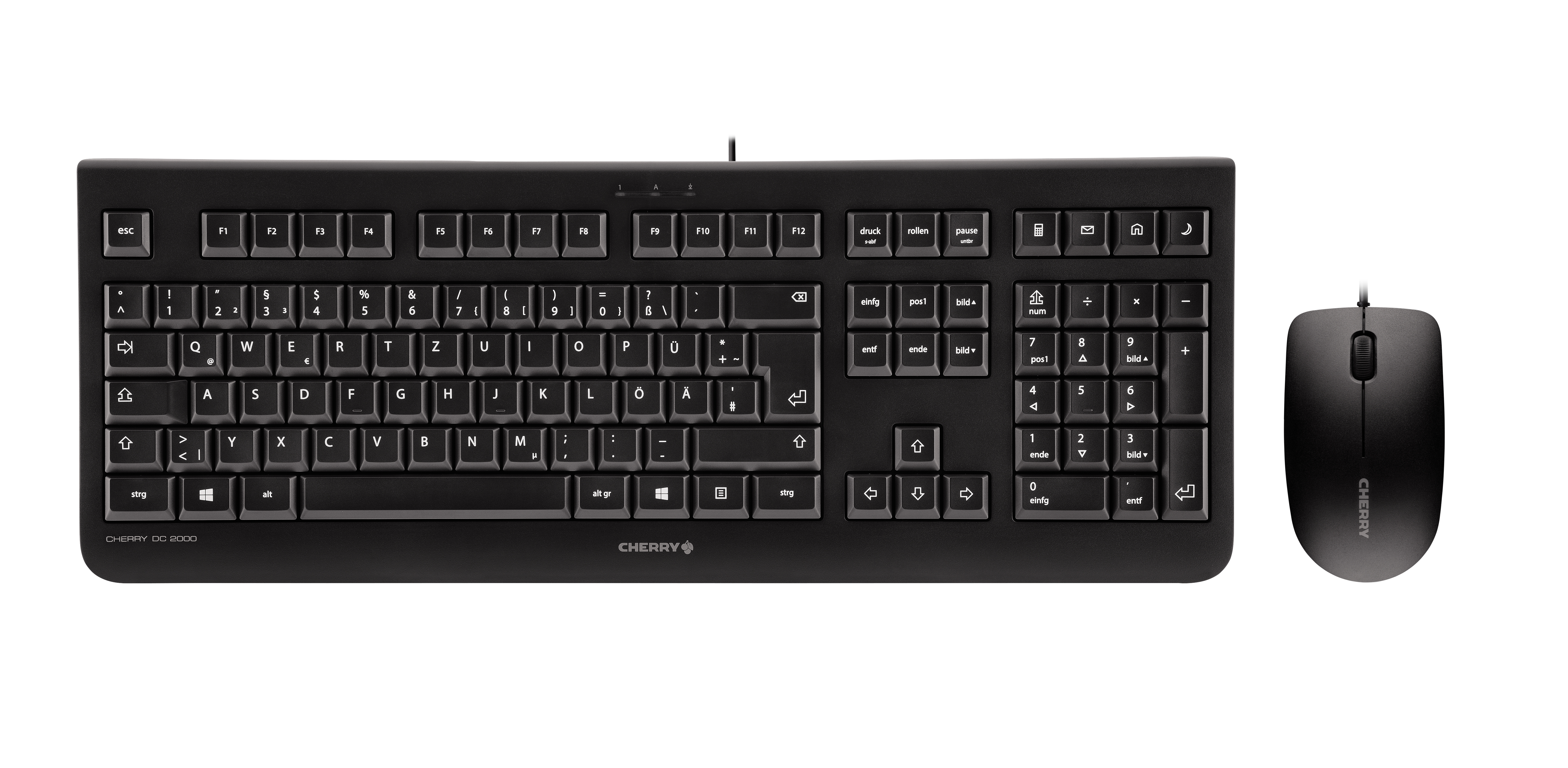 Cherry TAS DC 2000 Corded Desktop schwarz Belgisches Layout (JD-0800BE-2)