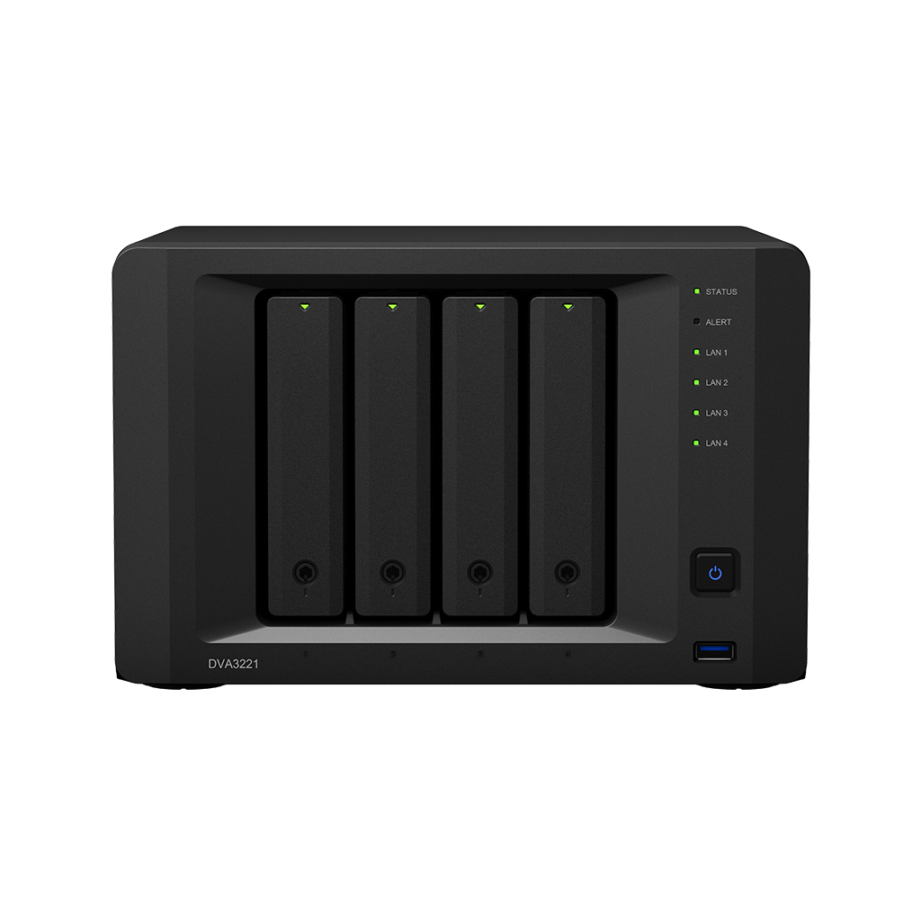 Synology Deep Learning NVR DVA3221 32-Kanal | dva3221 | Netzwerk-Videorecorder