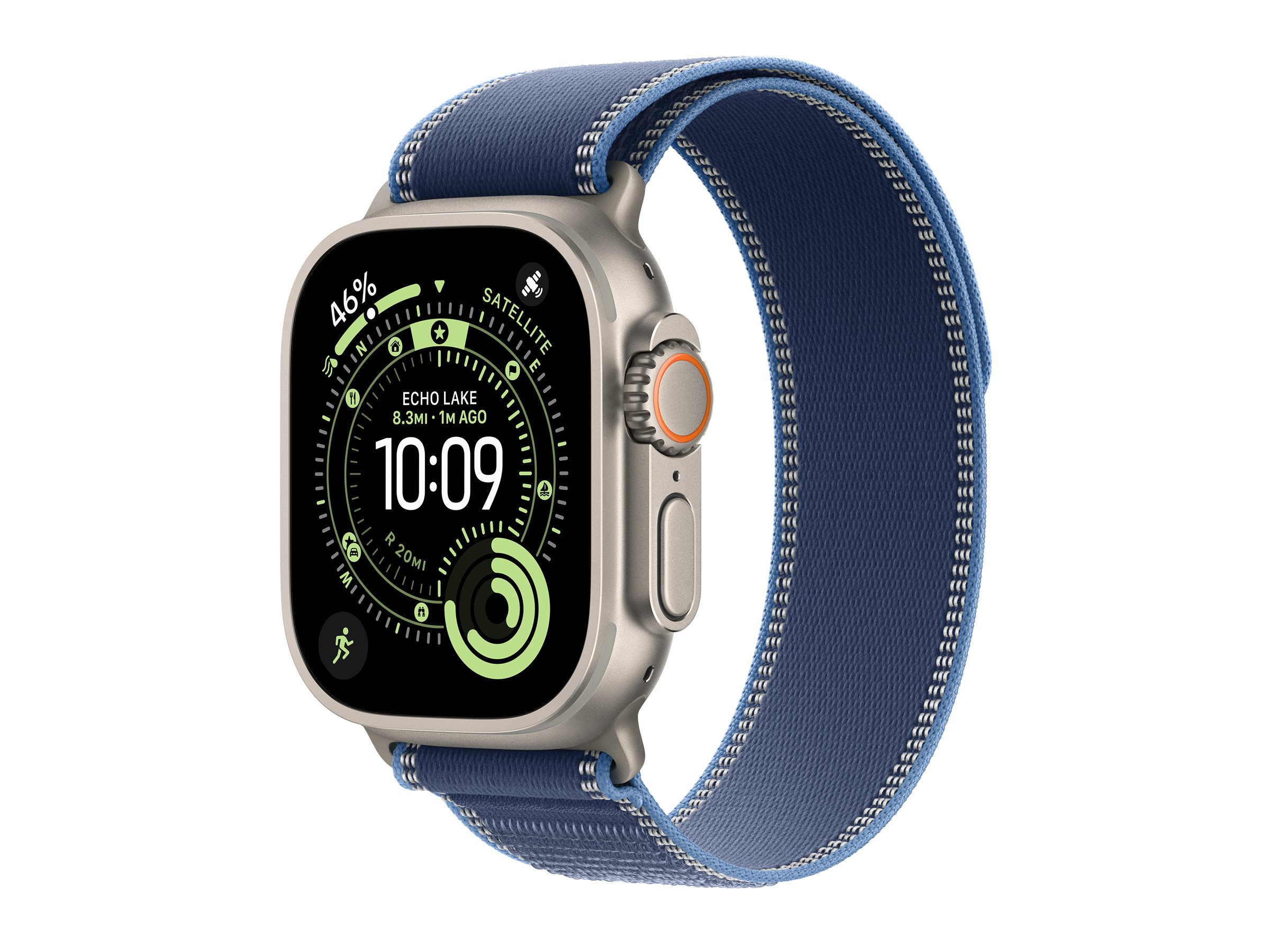 Apple Watch Ultra 3 natur mit Trail Loop M/L blau/hellblau | mewu4qf/a |