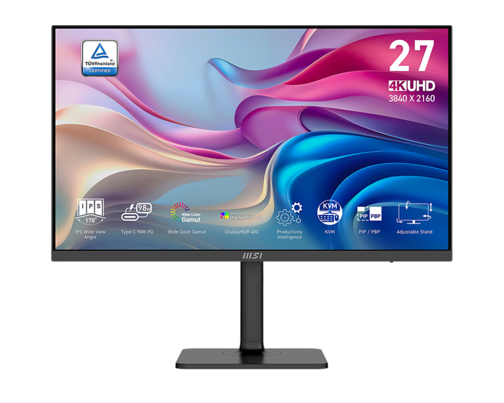 MSI Modern MD272UPHGDE | 9s6-3pb19h-271 | 27" 4K UHD IPS 60Hz - 4ms