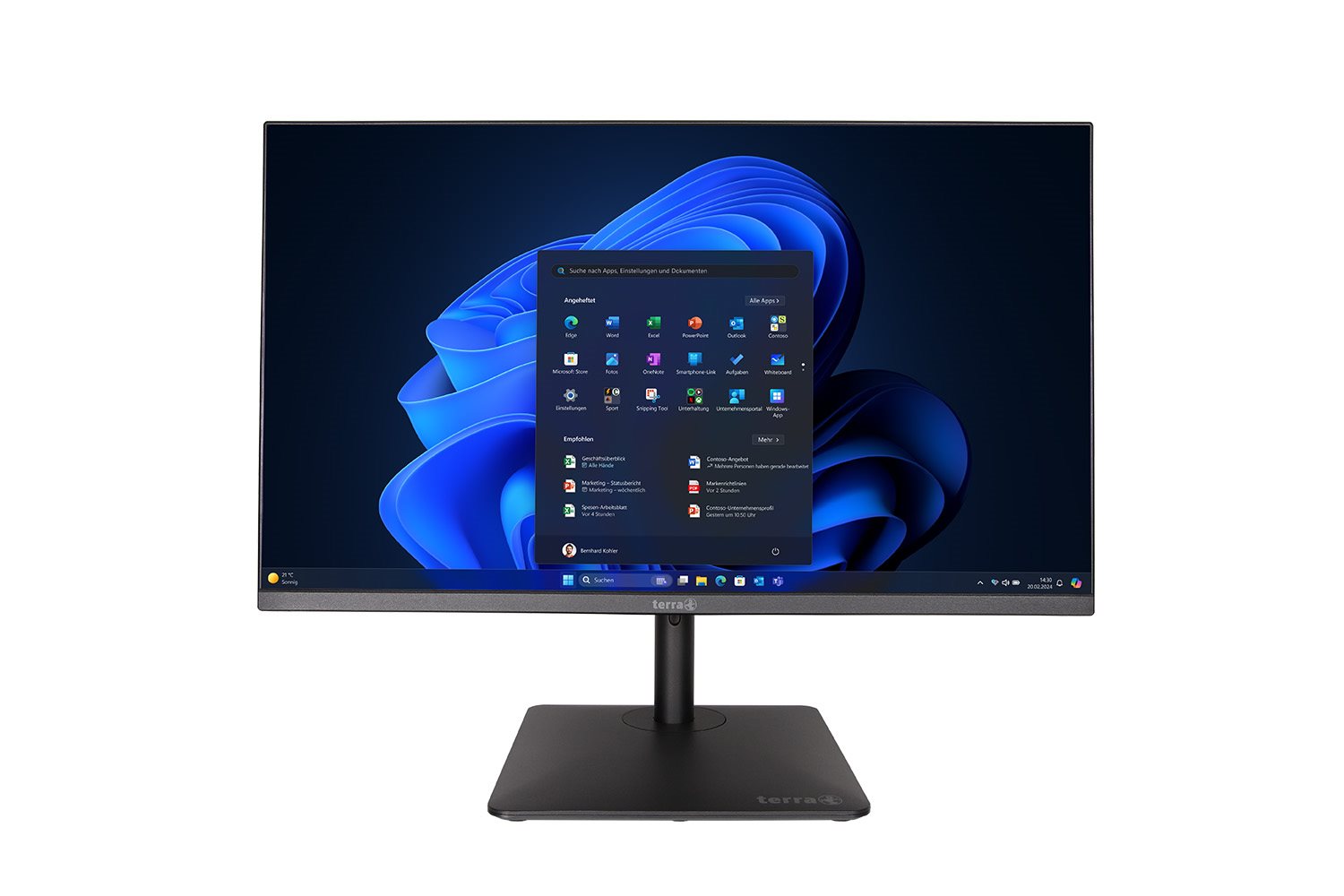 TERRA PC-BUSINESS BUSINESS 1000 - All-in-One mit Monitor - RAM: 16 GB DDR4 - HDD: 500 GB