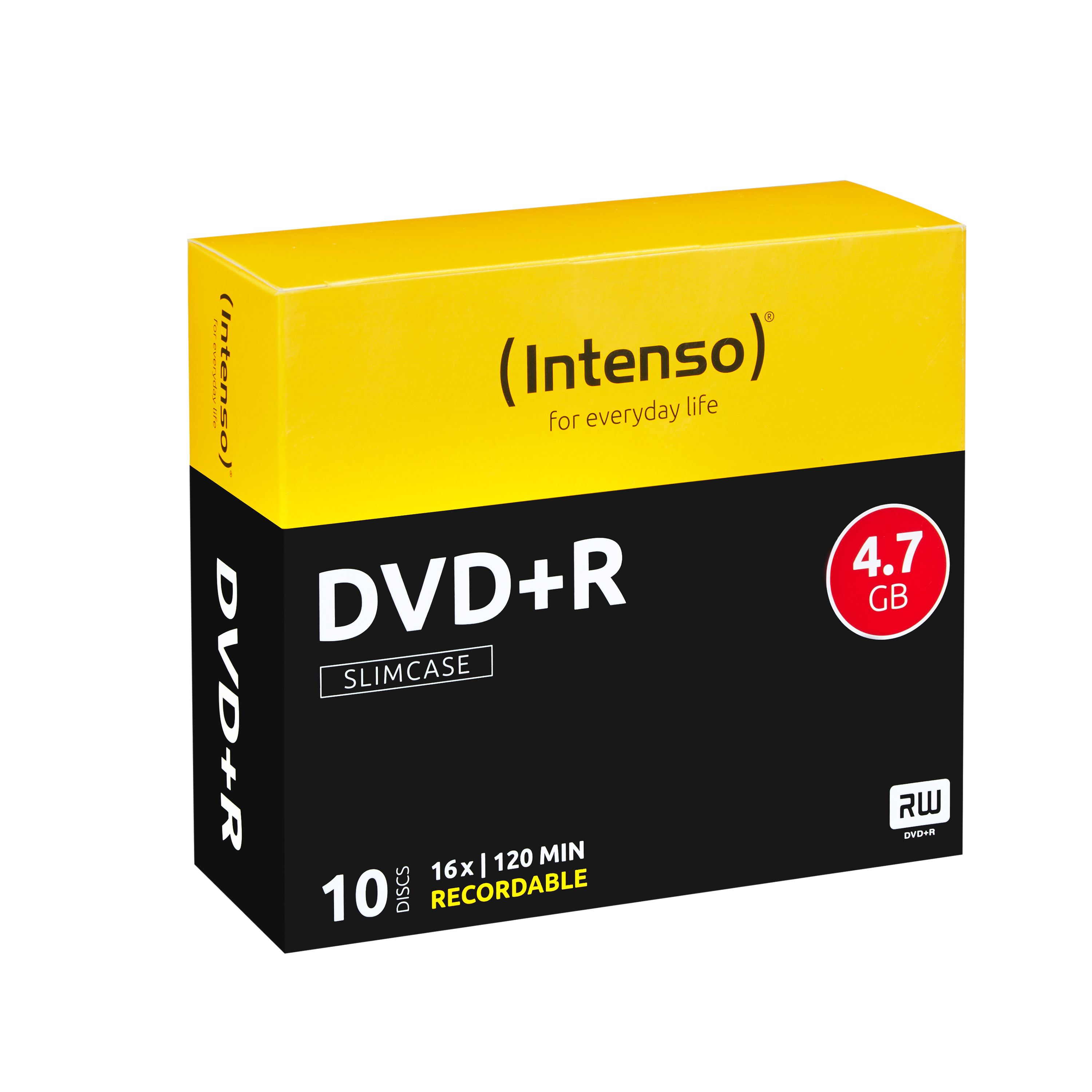 Intenso 10 x DVD+R | 4111652 | 4.7 GB 16x - Slim Jewel