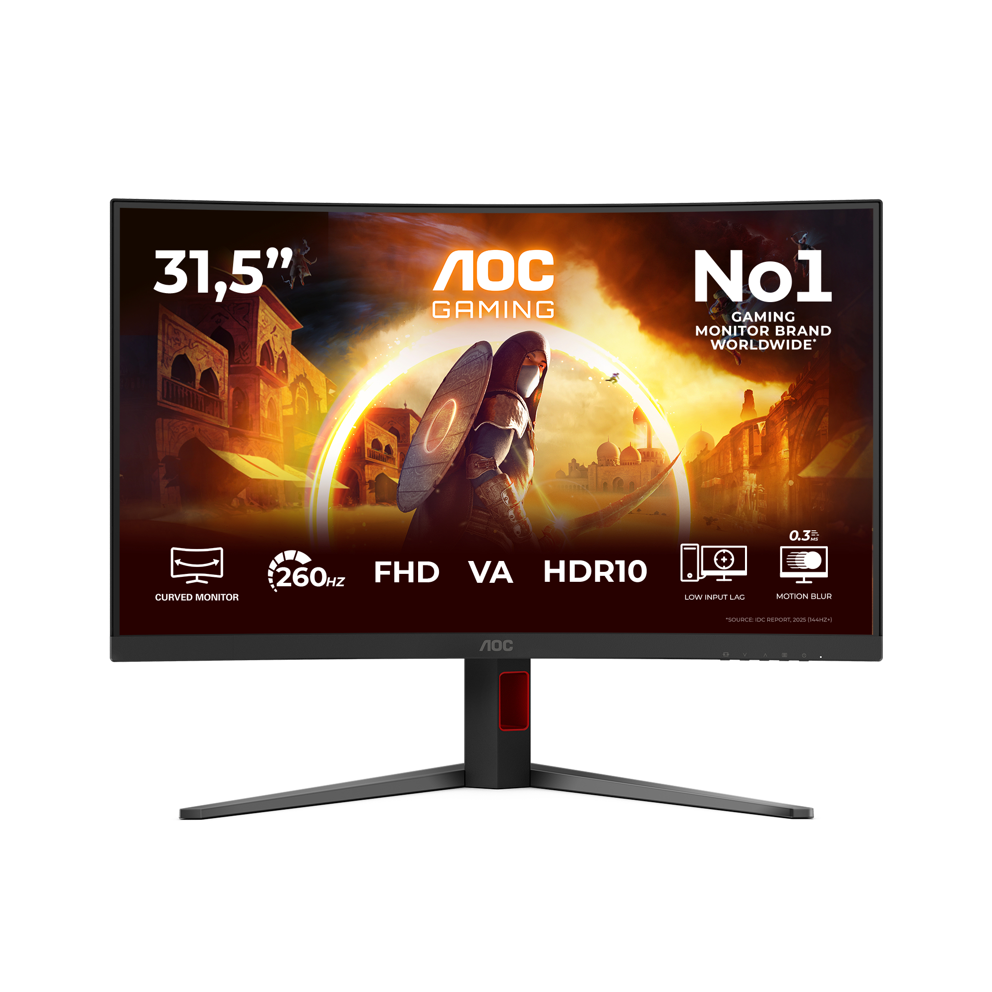 AOC 81,3cm (31,5) C32G4Z 16:09 HDMI+DP+USB Curved Bl/red (C32G4Z)