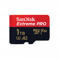 Image of SanDisk Extreme Pro - Flash-Speicherkarte (microSDXC-an-SD-Adapter inbegriffen)