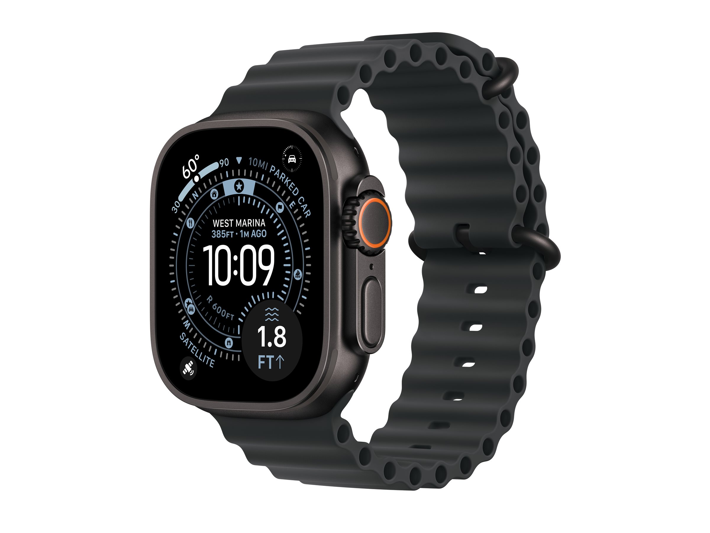 Apple Watch Ultra 3 schwarz mit Ocean Armband schwarz | mf0j4qf/a |
