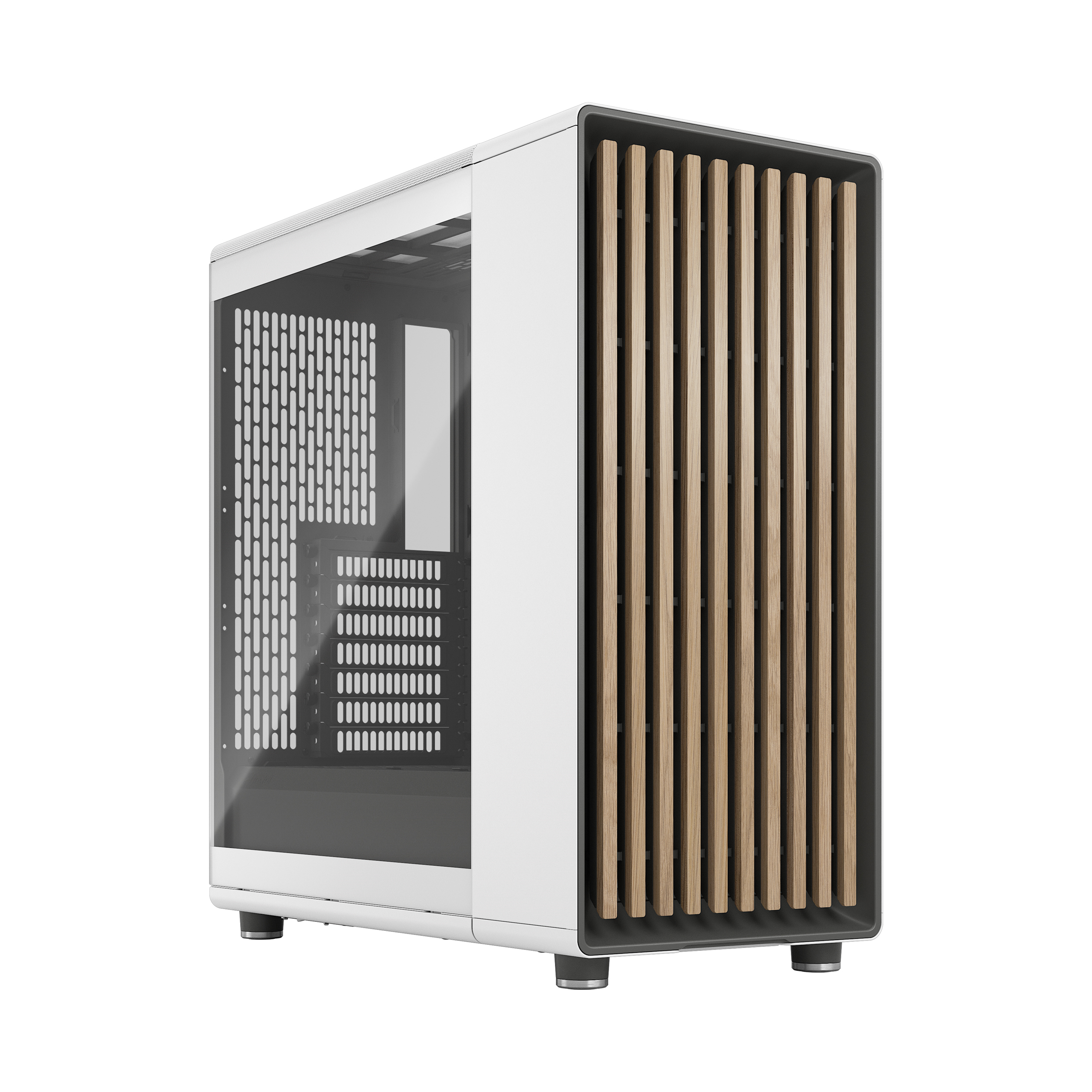 Fractal Design North Chalk White TG Clear, Glasfenster Image