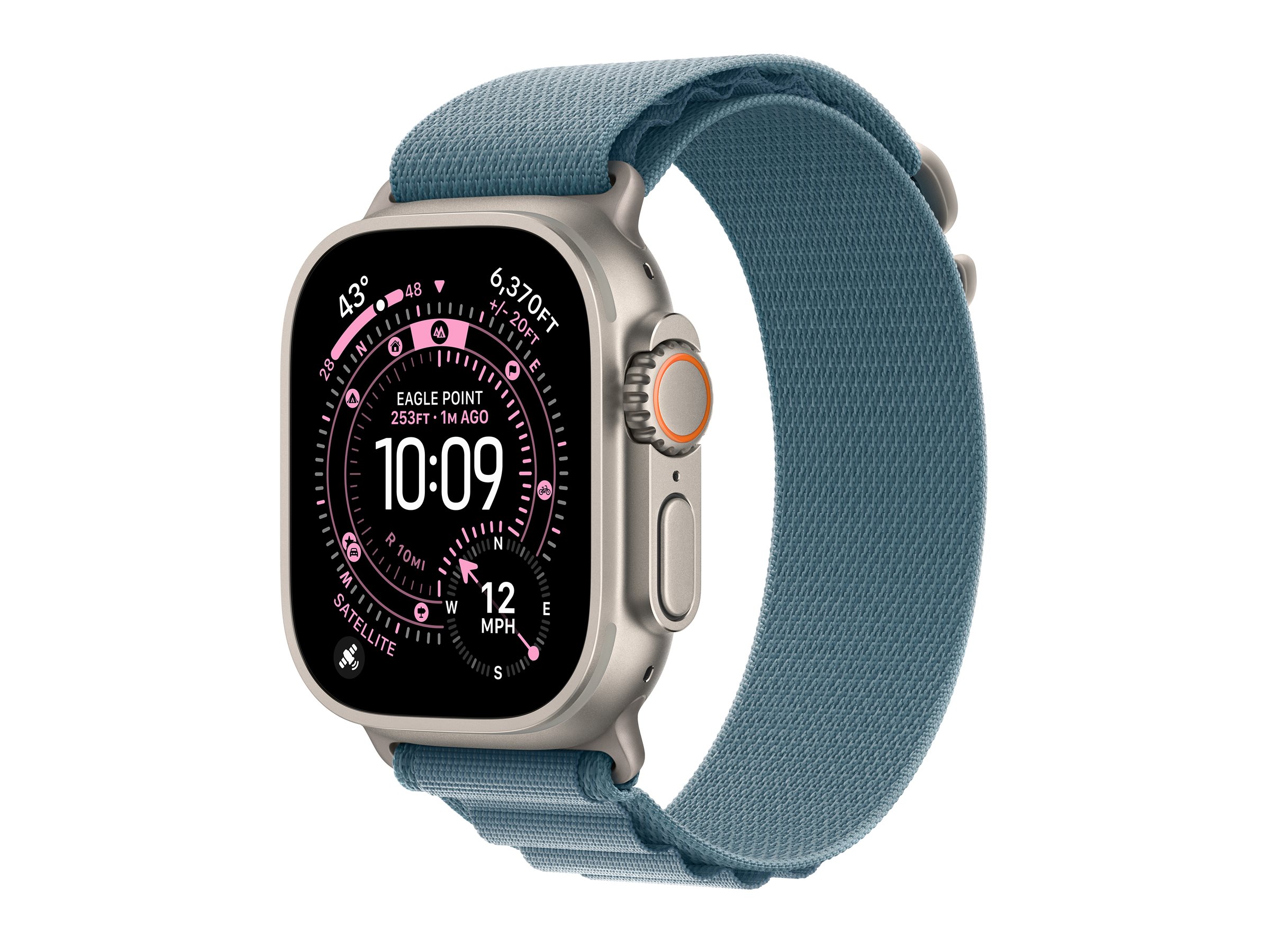 Apple Watch Ultra 3 natur mit Alpine Loop Medium hellblau | mewm4qf/a |
