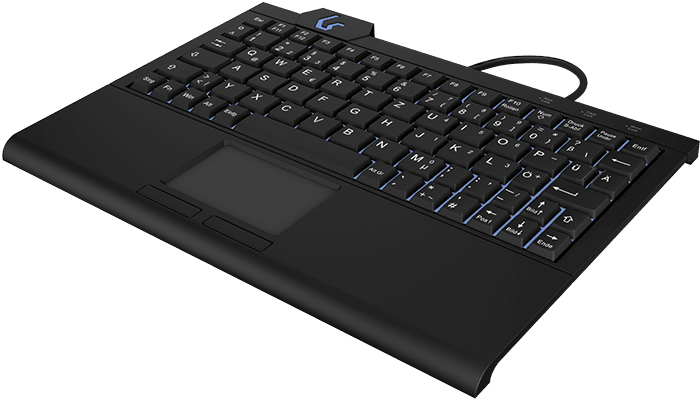 KeySonic KSK-3210ELU (DE) | 60961 | Super-Mini Tastatur - Hintergrundbeleuchtung