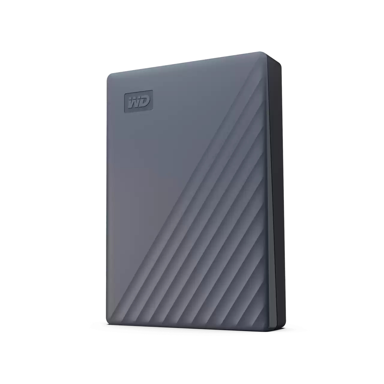 Western Digital WD My Passport grau 4TB, funktioniert mit USB-C, USB 3.0 Micro-B Image