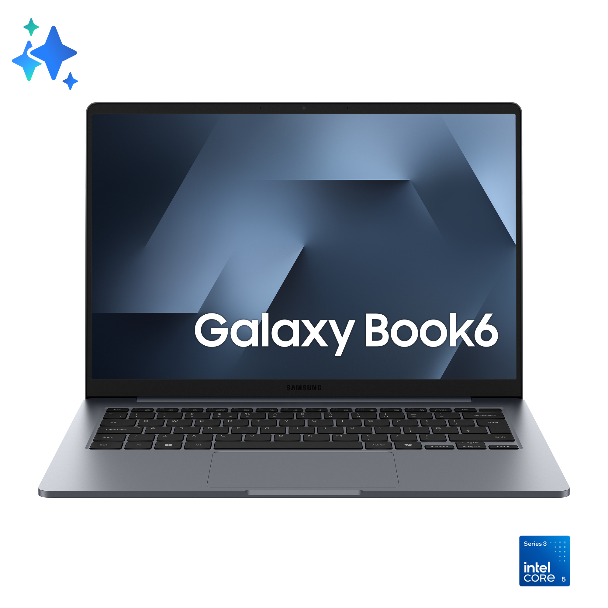 Samsung Galaxy Book6 Laptop Intel Core 5 315 SSD Windows 11 Home | np740vjk-kg7de | Core Ultra 5 - 4,4 GHz