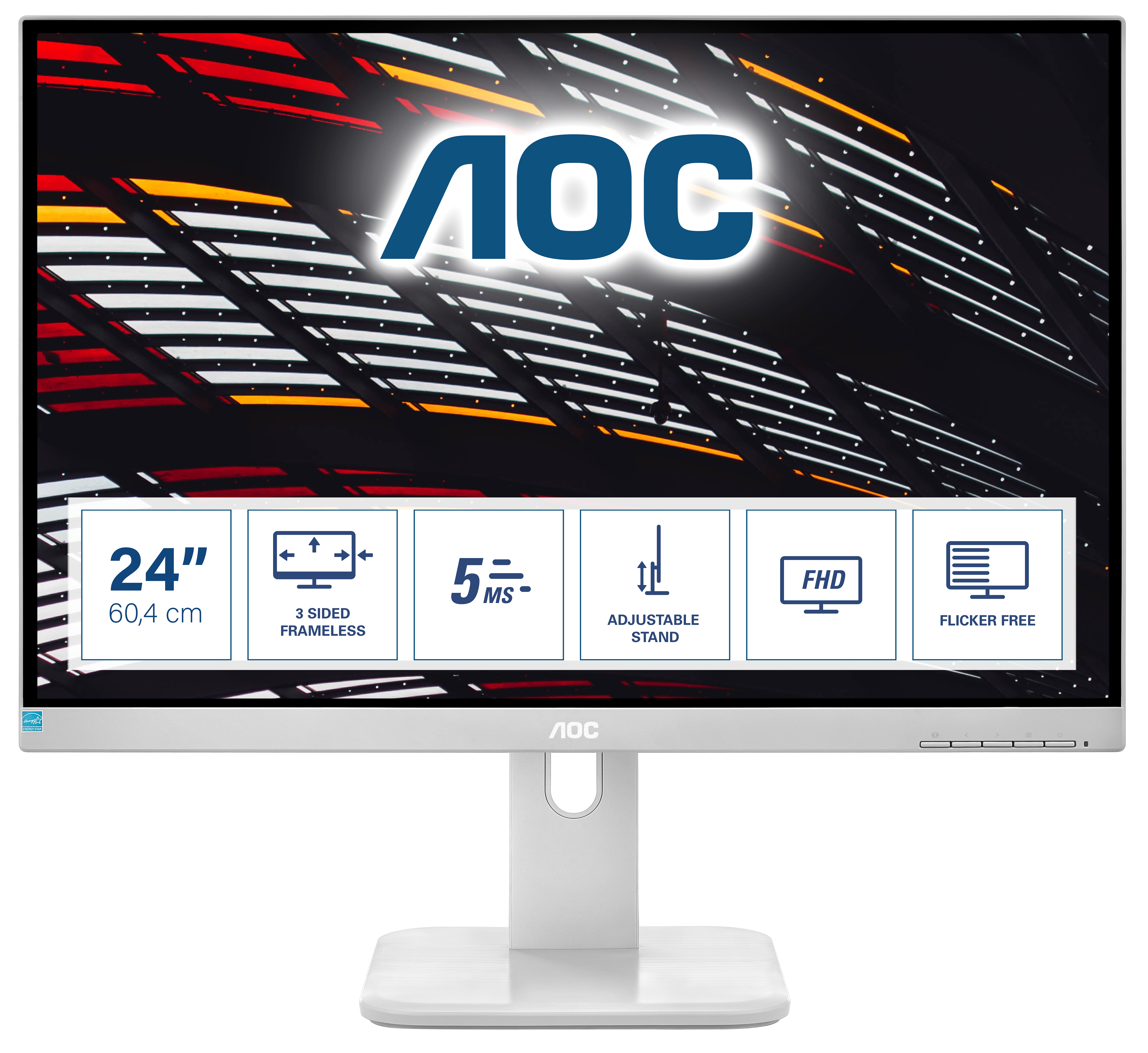 AOC 24P1/GR | 24p1/gr | LED-Monitor - 60.5 cm (23.8")