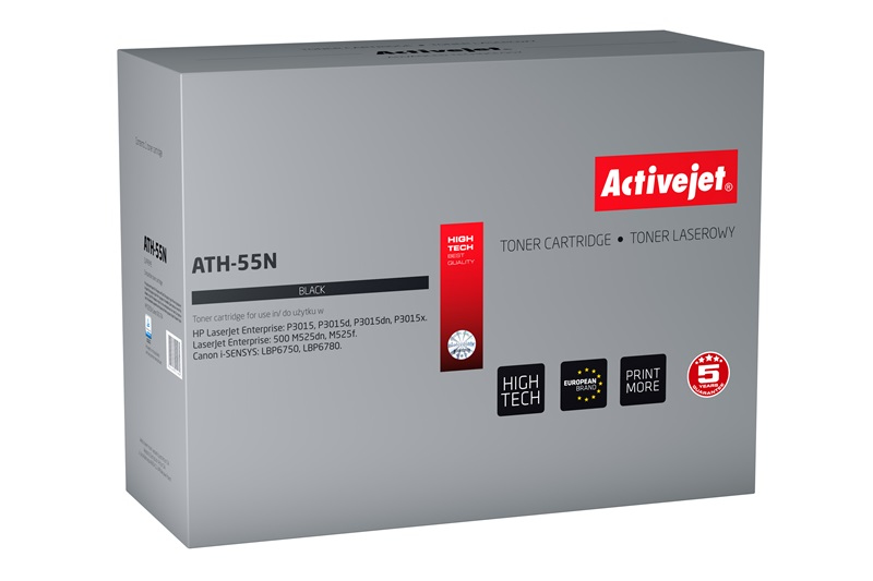 ActiveJet | ath-55n | Kompatibler Toner zu HP 55A/Canon CRG-724 schwarz