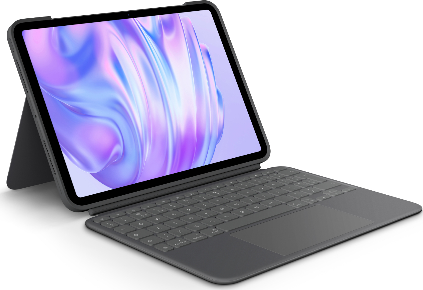 Logitech Combo Touch - Tastatur und Foliohülle - mit Trackpad - hinterleuchtet - Apple Smart connect Image