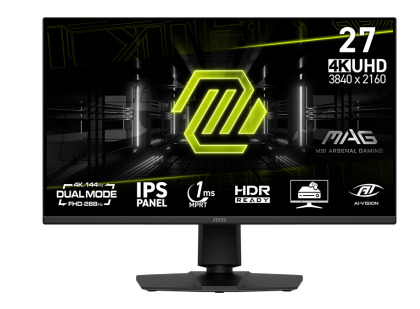MSI MAG 275UPD E14 Gaming Monitor - 4K UHD, Dual Mode Dual Mode für UHD bei 144 Hz und FHD bei 288 Hz