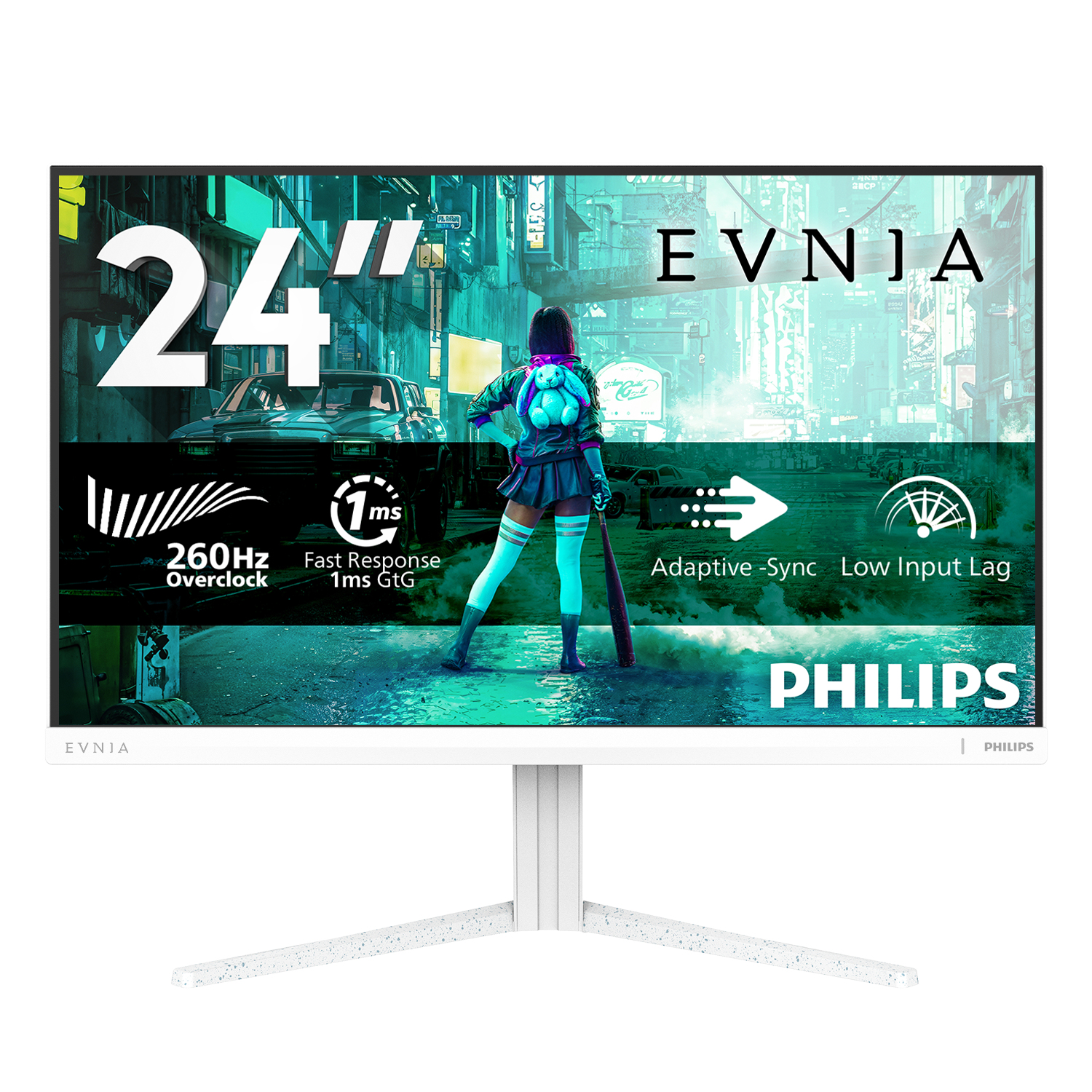 Philips 24M2N3201P/00 24 Zoll - Gaming Monitor Fast IPS, FHD, 260 Hz, 1 ms GtG, HDMI 2.1, DP