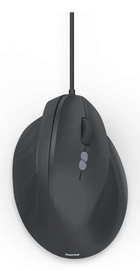Hama ECM-500R Maus Kabelgebunden Optisch Schwarz 7 Tasten 1800 dpi Ergonomisch