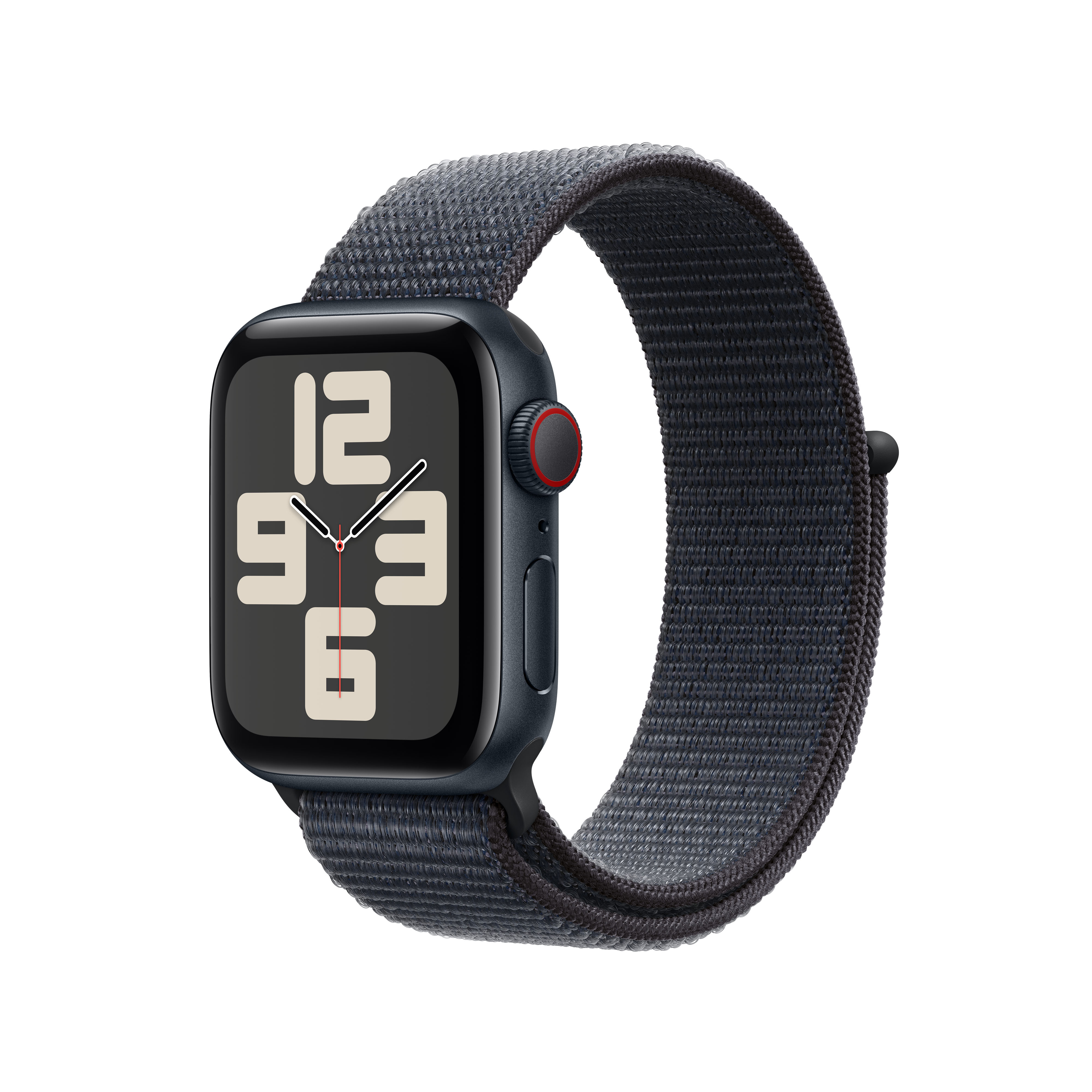 Apple Watch SE (2022) (GPS + Cellular) 40mm Mitternacht mit Sport Loop Tinte | mxga3qf/a |