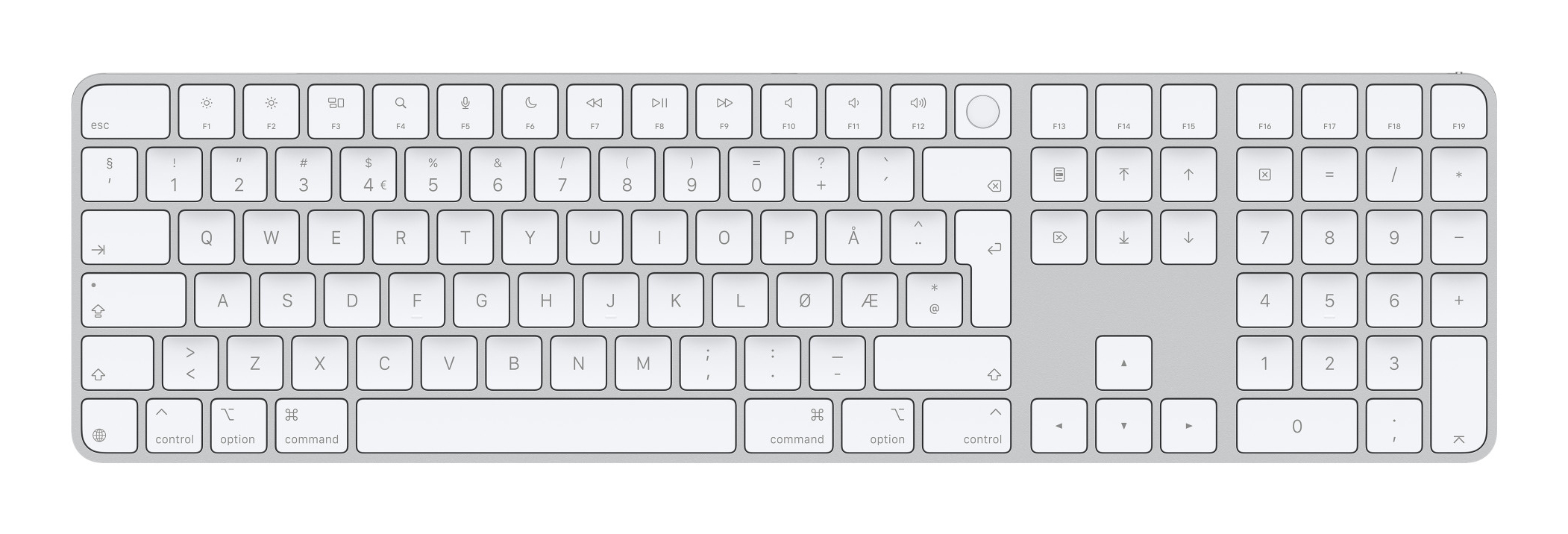 Apple Magic Keyboard with Touch ID and Numeric | mxk73h/a |