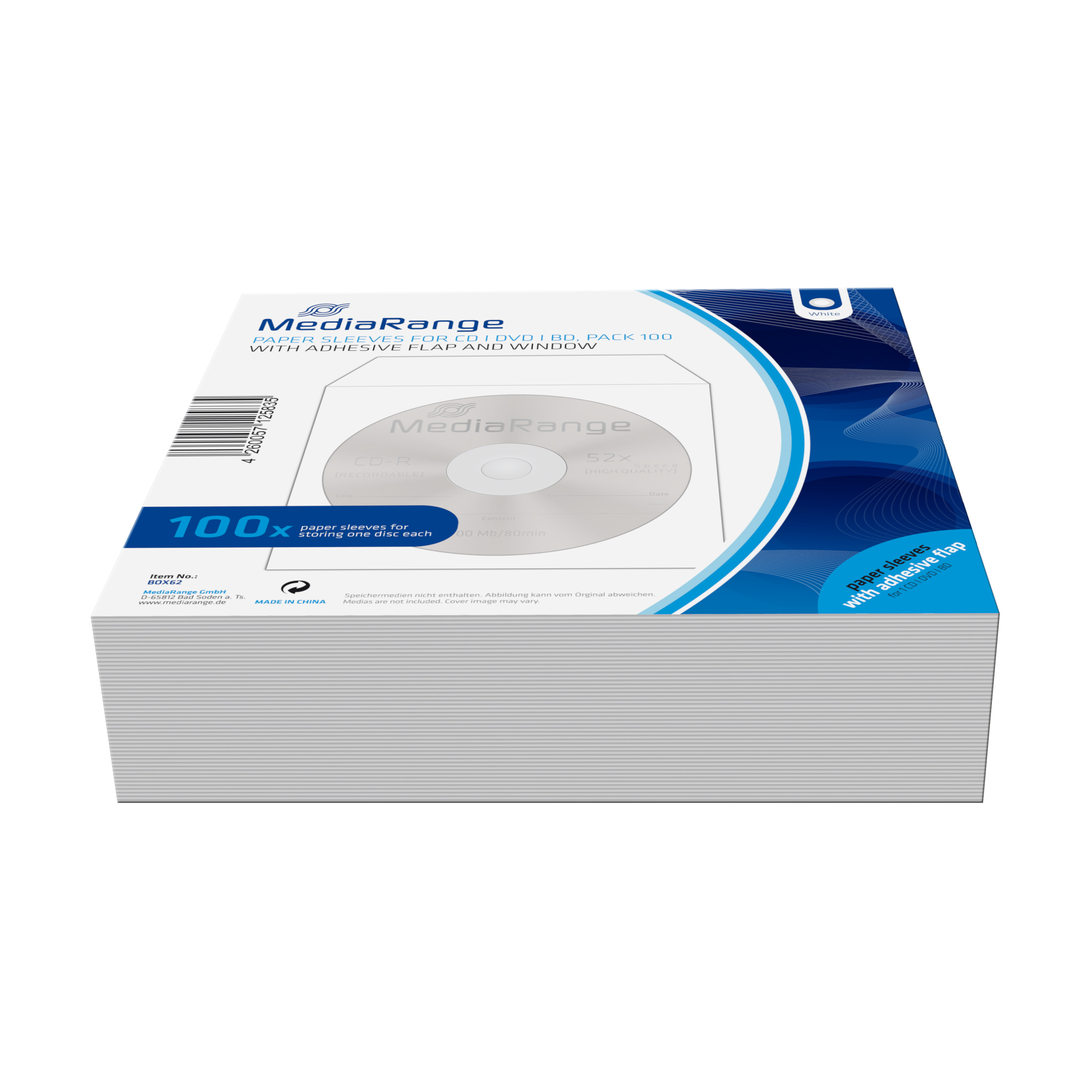 MEDIARANGE BOX62 | box62 | Schutzhülle - 1 Disks