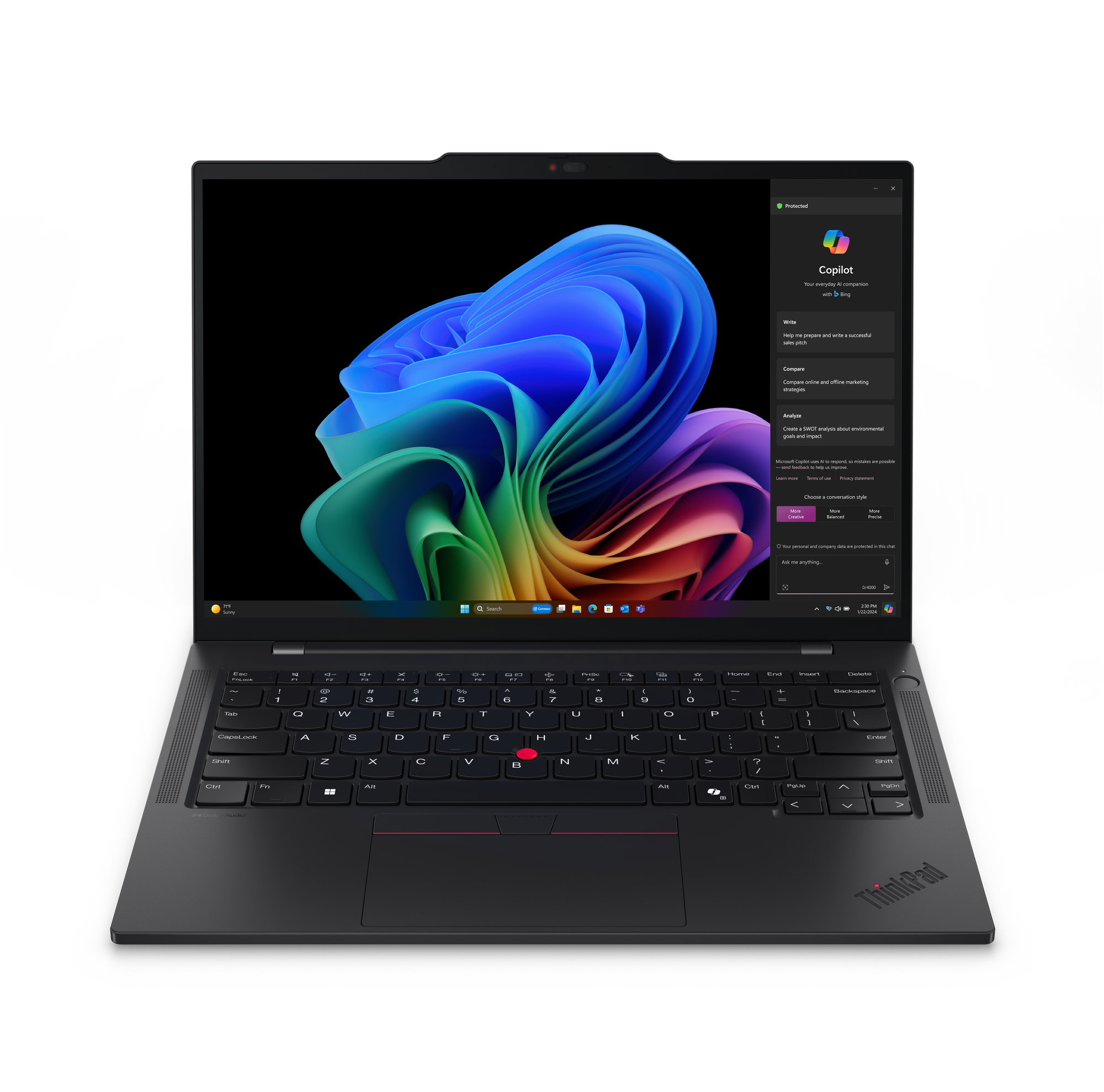 Lenovo ThinkPad T14s G6 - 14" WUXGA, Snapdragon X Elite - X1E-78-100, 32GB, 1TB SSD, Win11 Pro Image