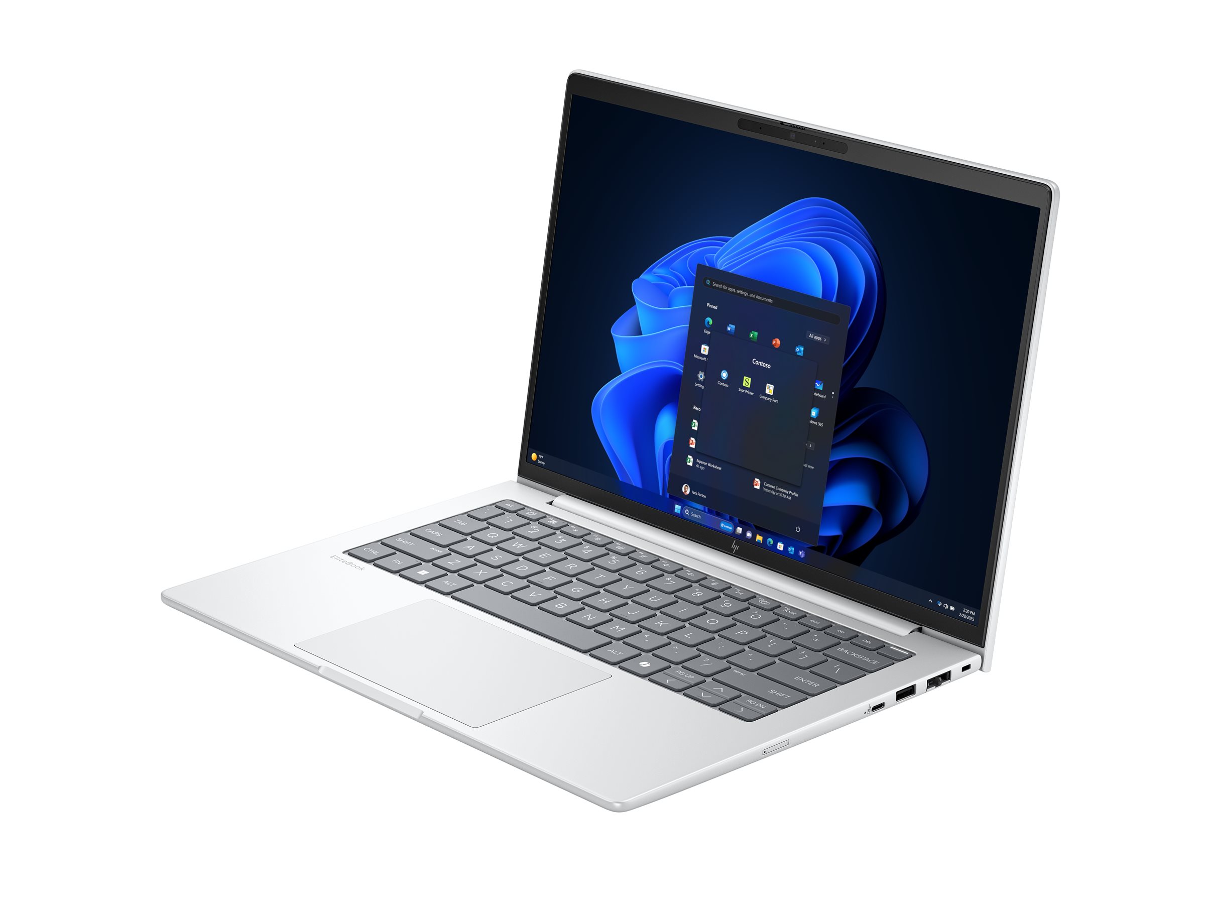 HP EliteBook 8 G1i 14 inch Notebook AI PC Intel Core Ultra 5 225U Laptop 35,6 cm (14") WUXGA 16 GB DDR5-SDRAM 512 GB SSD Wi-Fi 7 (802.11be) Windows 11 Pro Silber