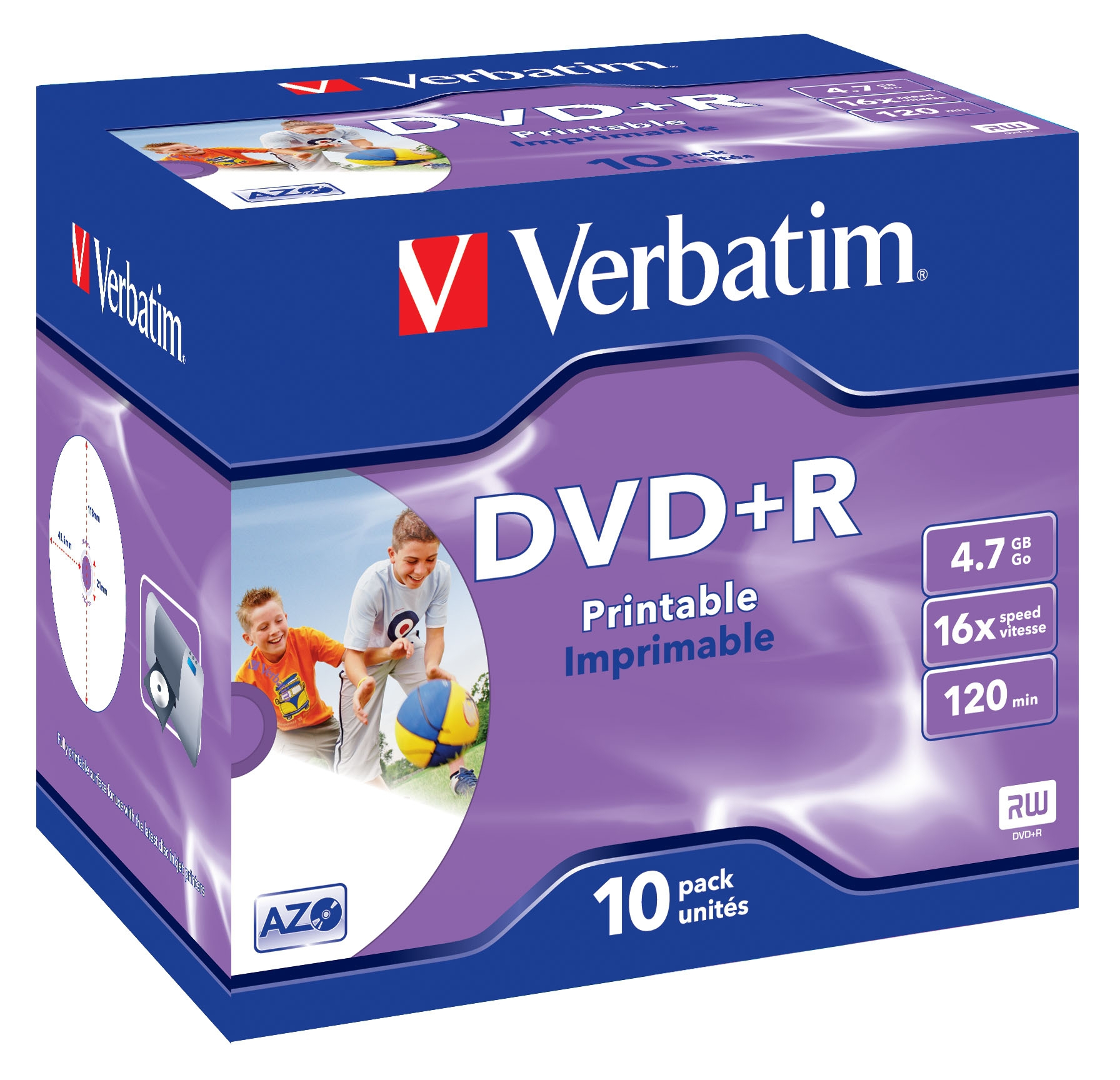 Verbatim DataLifePlus | 43508 | 10 x DVD+R - 4.7 GB 16x