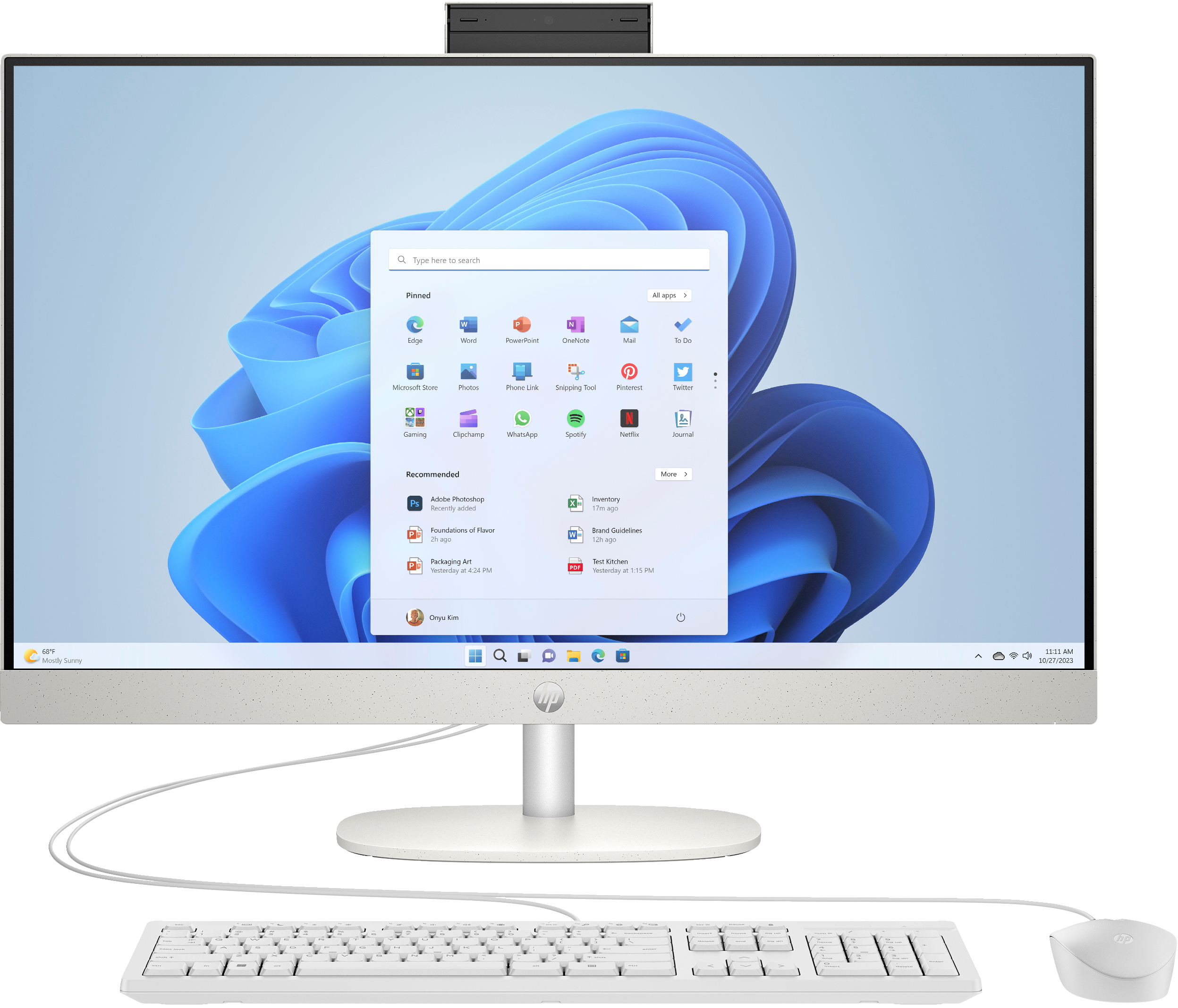 HP 27-cr0009ng | 8r2s5ea#abd | All-in-One (Komplettlösung) - Core i5 1335U / 1.3 GHz