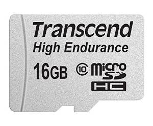 Transcend Hochbelastbare | ts16gusdhc10v | Flash-Speicherkarte (microSDHC/SD-Adapter inbegriffen)