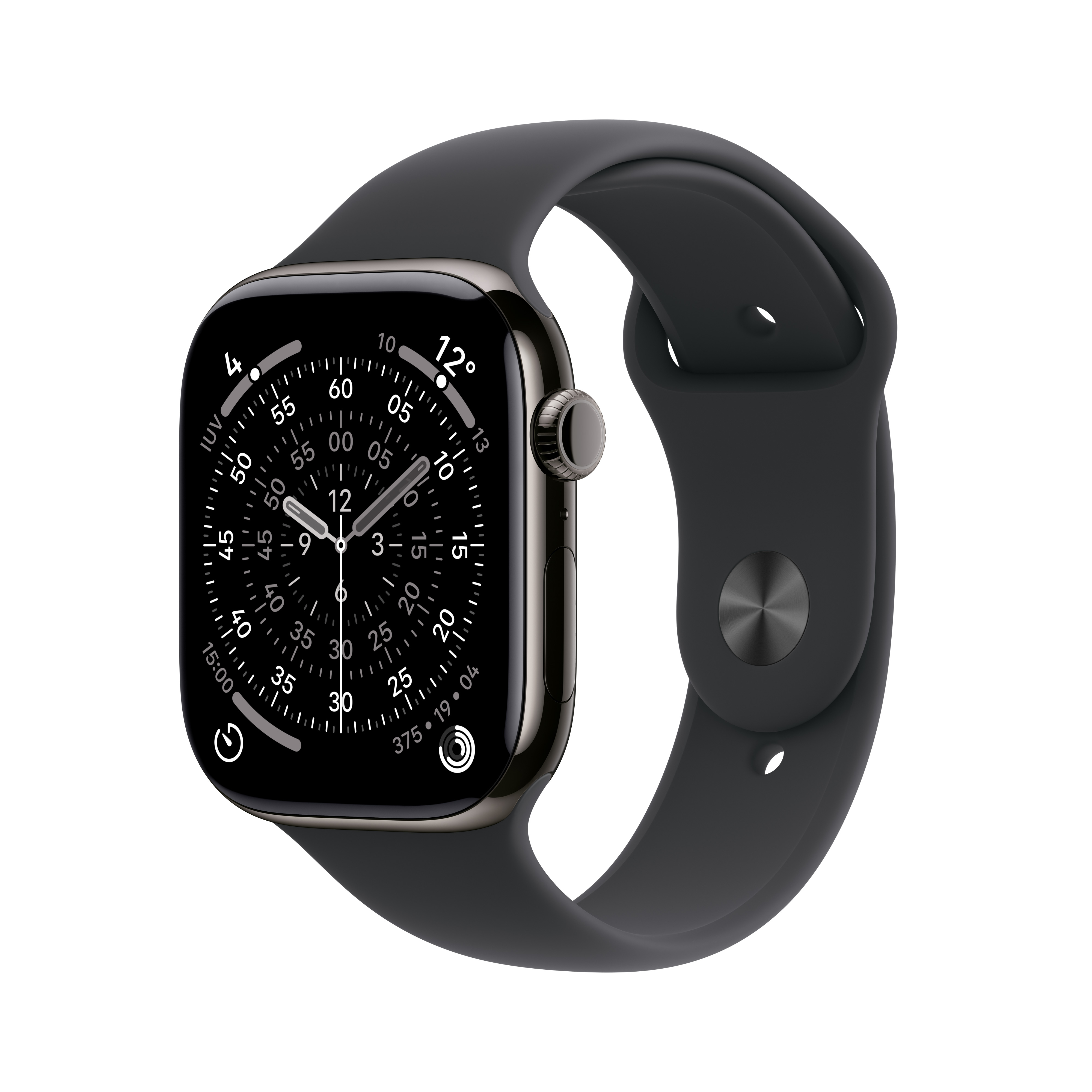 Apple Watch Series 11 (GPS + Cellular) 42mm Titan schiefer mit Sportarmband S/M schwarz | mf8r4zr/a |