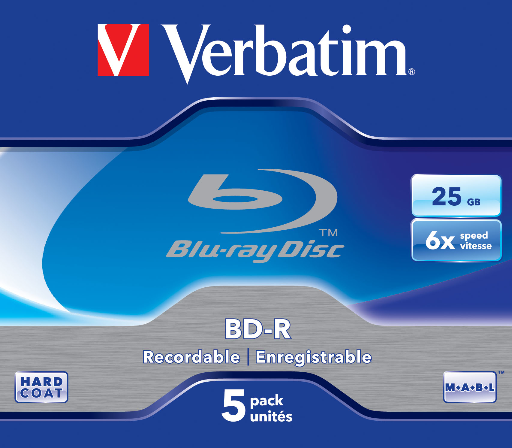 Verbatim 5 x BD-R | 43715 | 25 GB 6x - Jewel Case (Schachtel)
